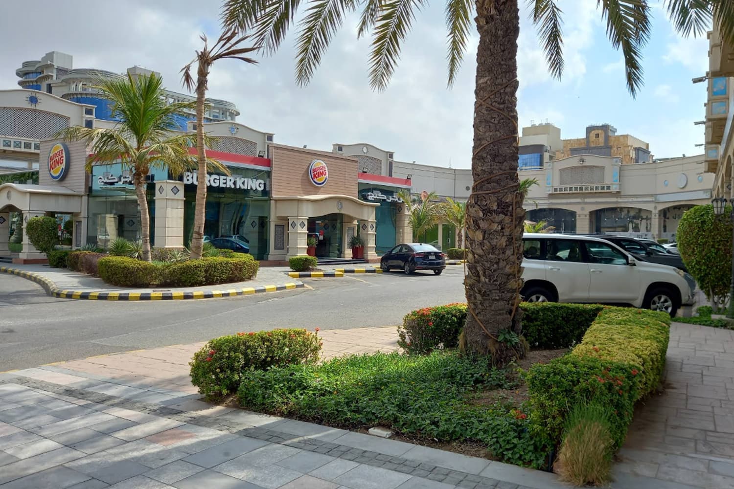 Available services and a lively street Available services and a lively street