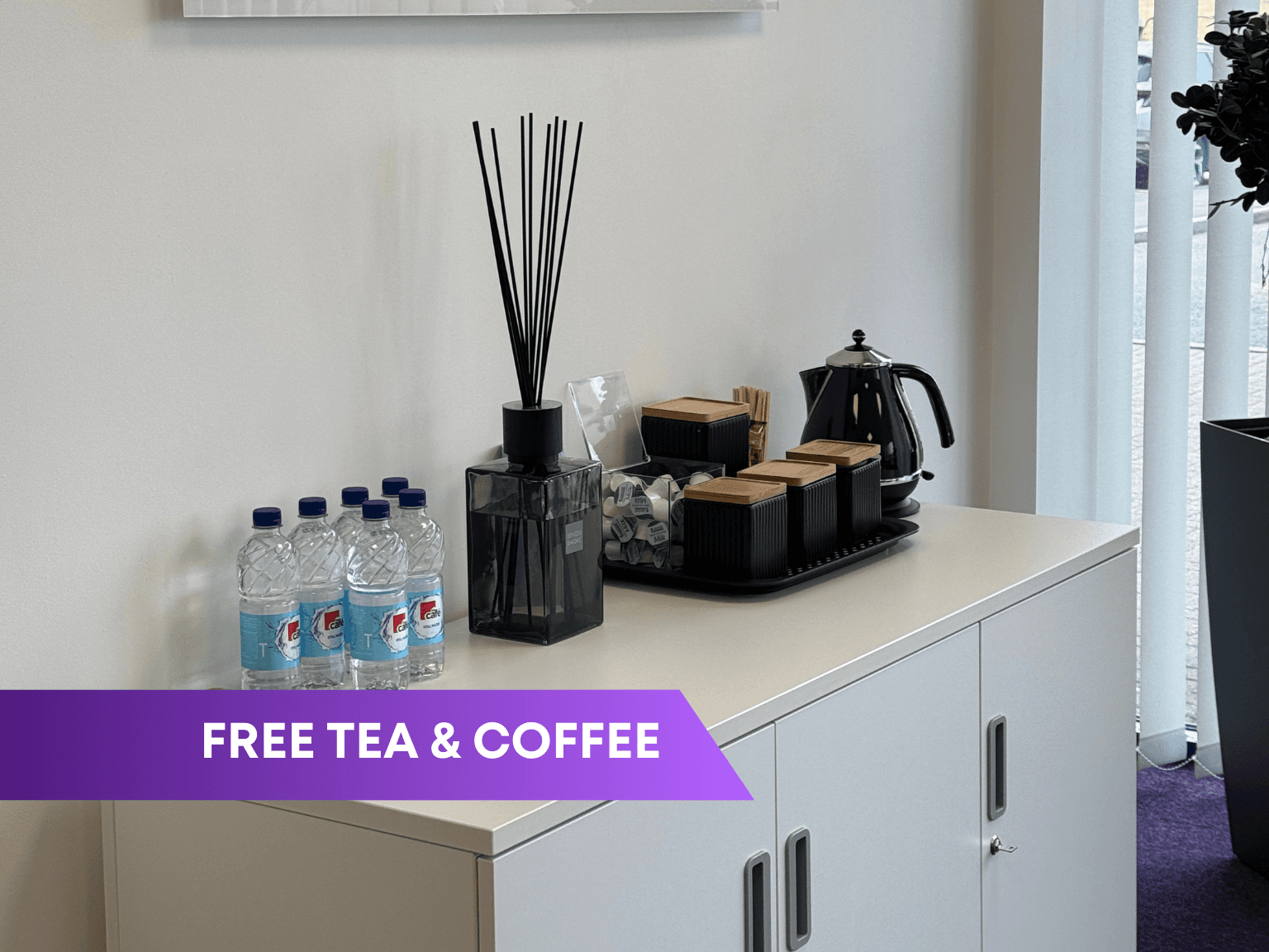 Free tea and coffee Free tea and coffee
