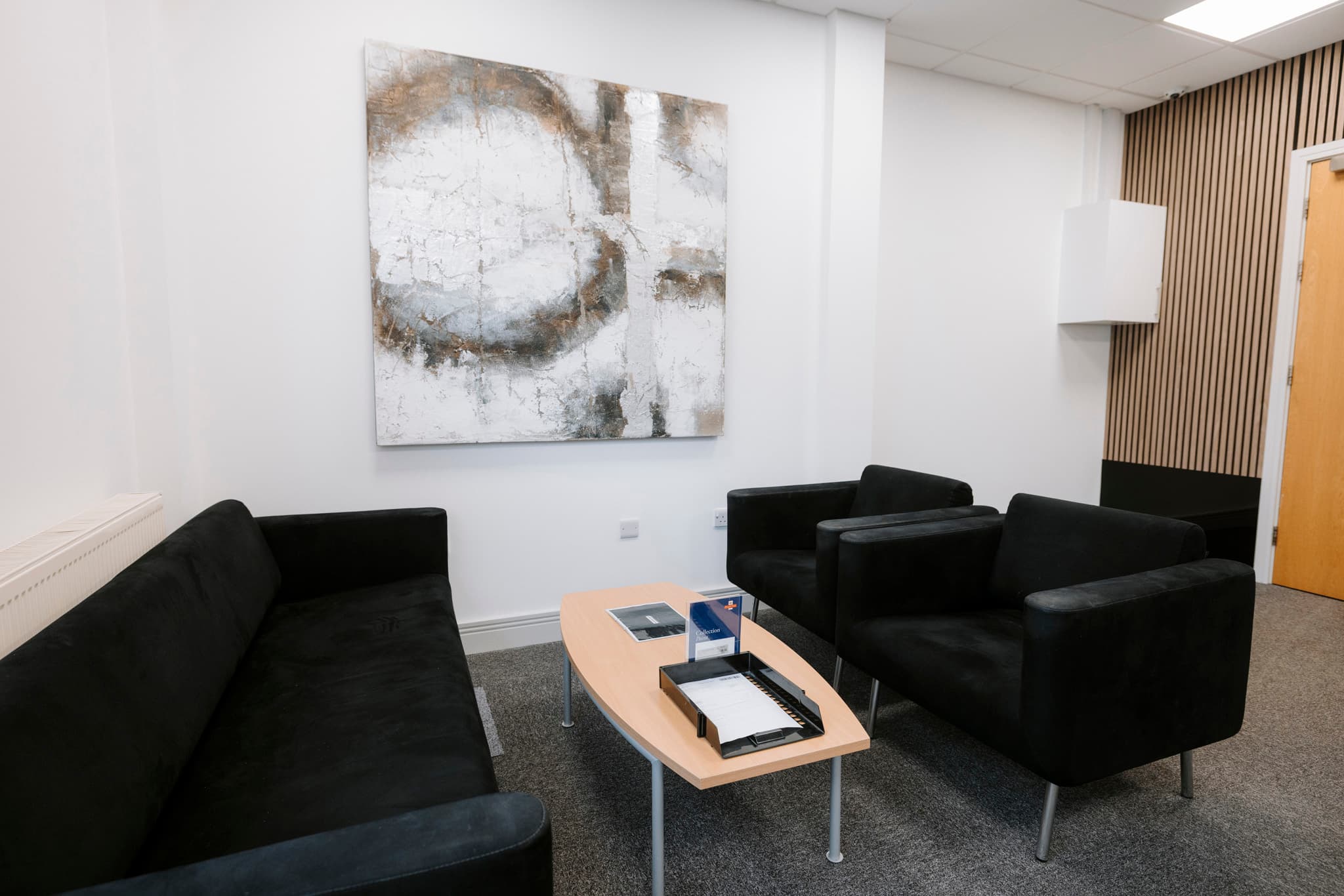 Reception seating area Reception seating area
