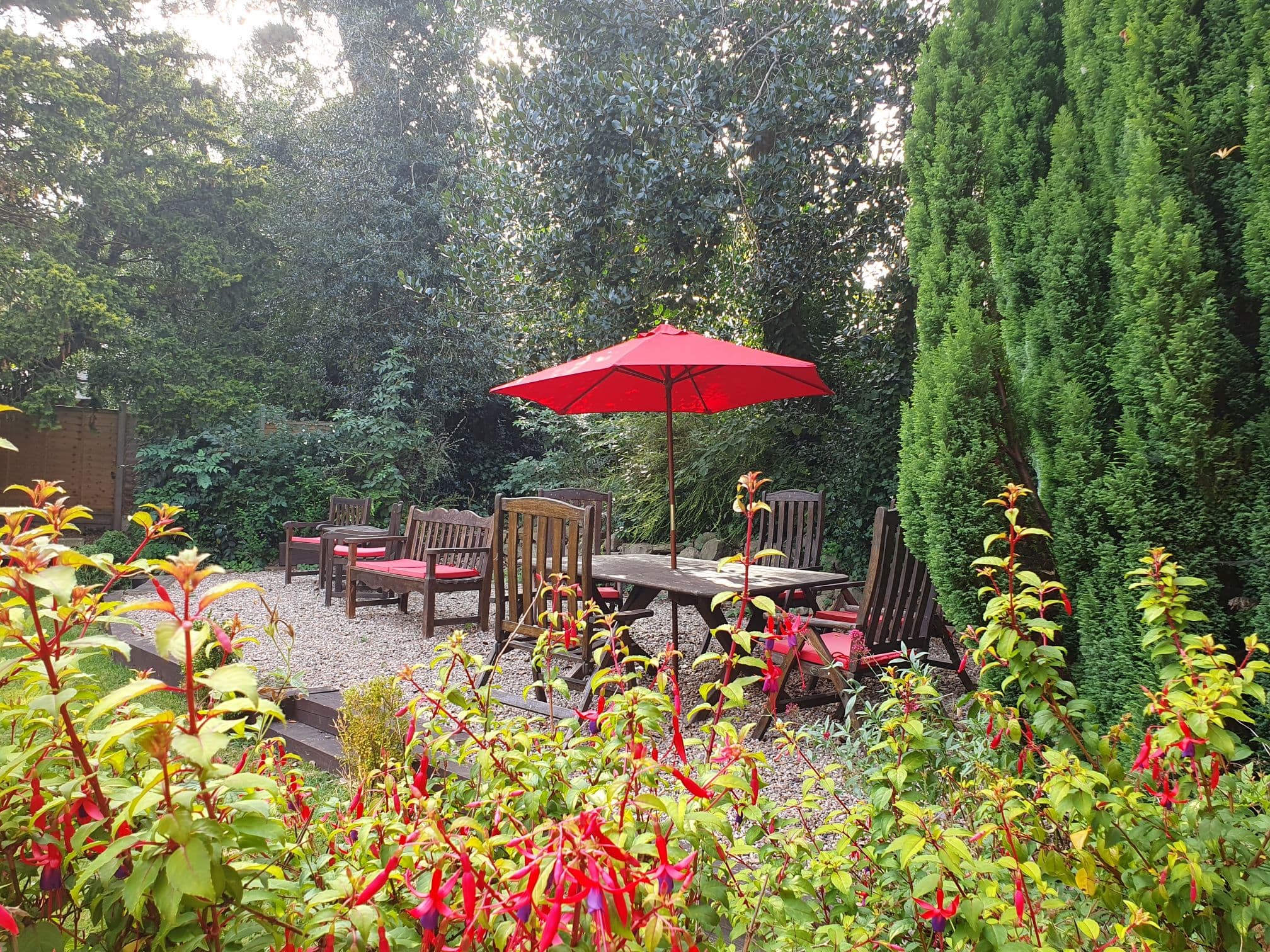 Outdoor dining space