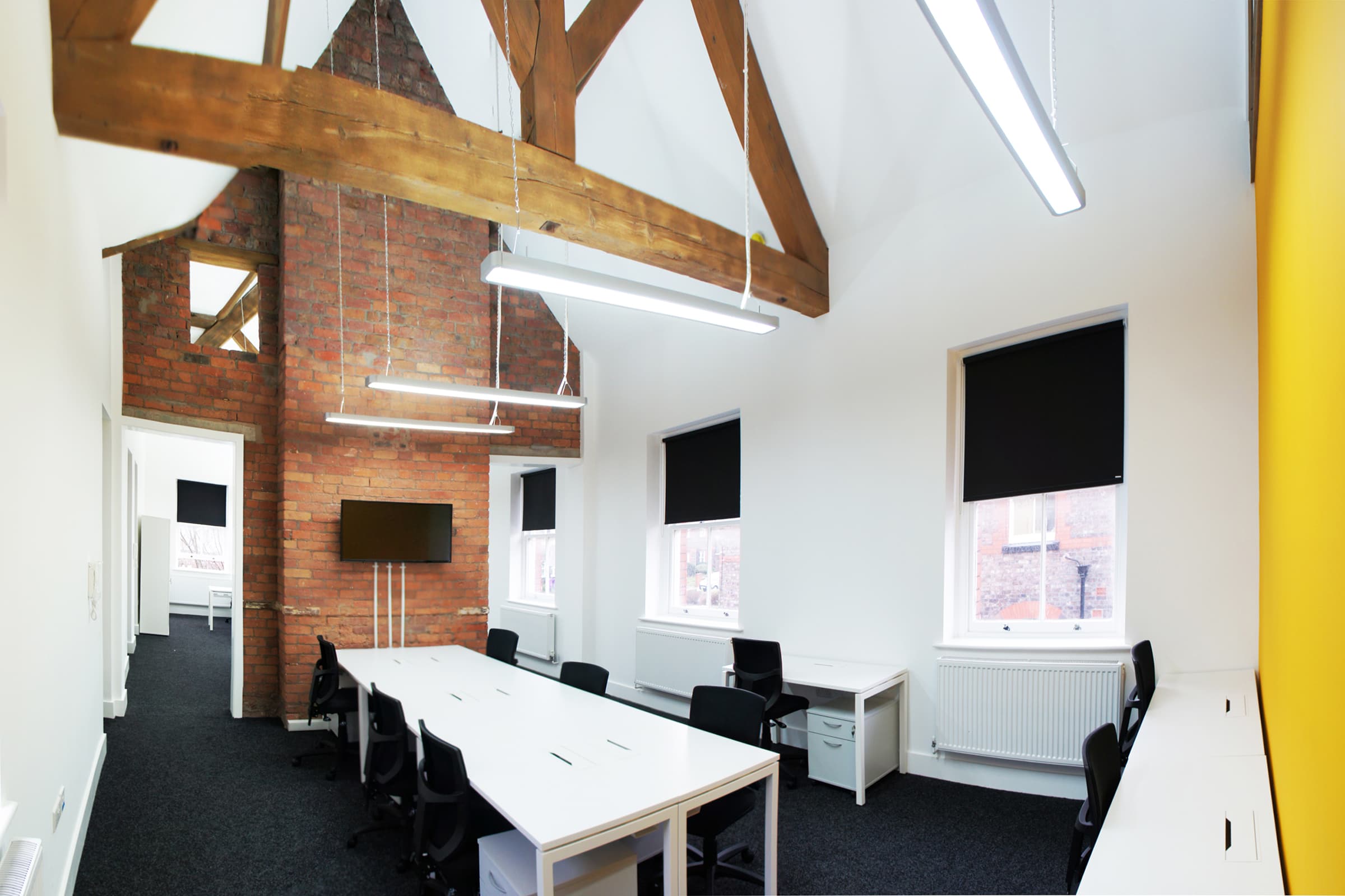 First floor open roof offices First floor open roof offices