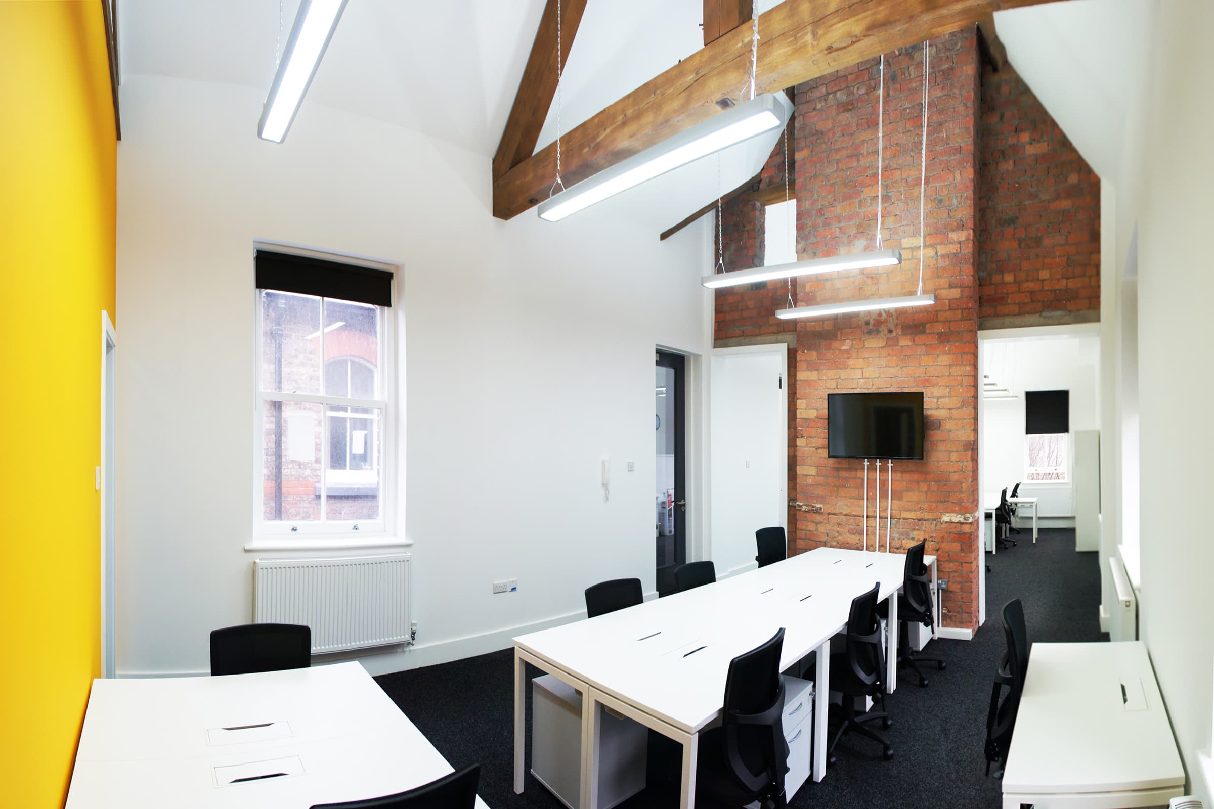 First floor open roof offices First floor open roof offices