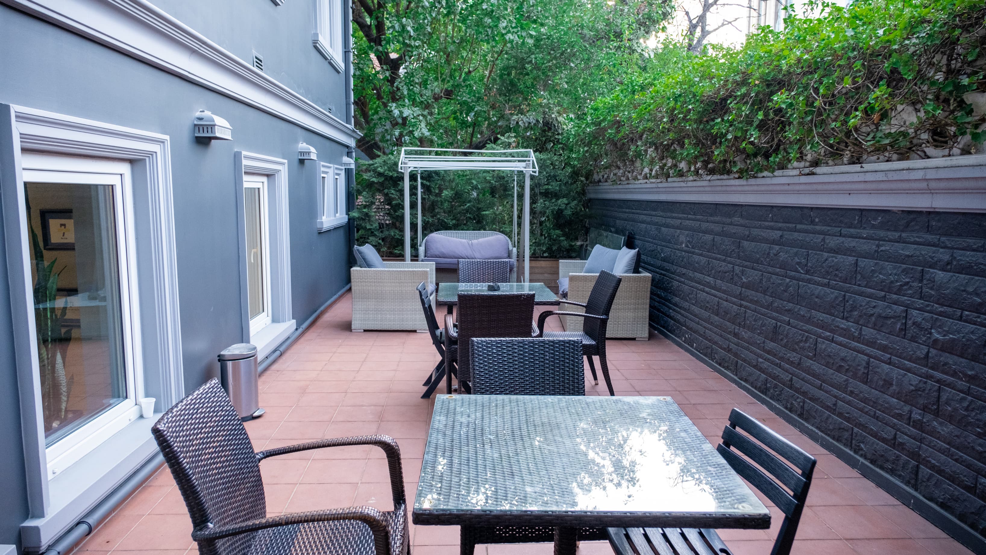 Beautiful garden of the villa Beautiful garden of the villa