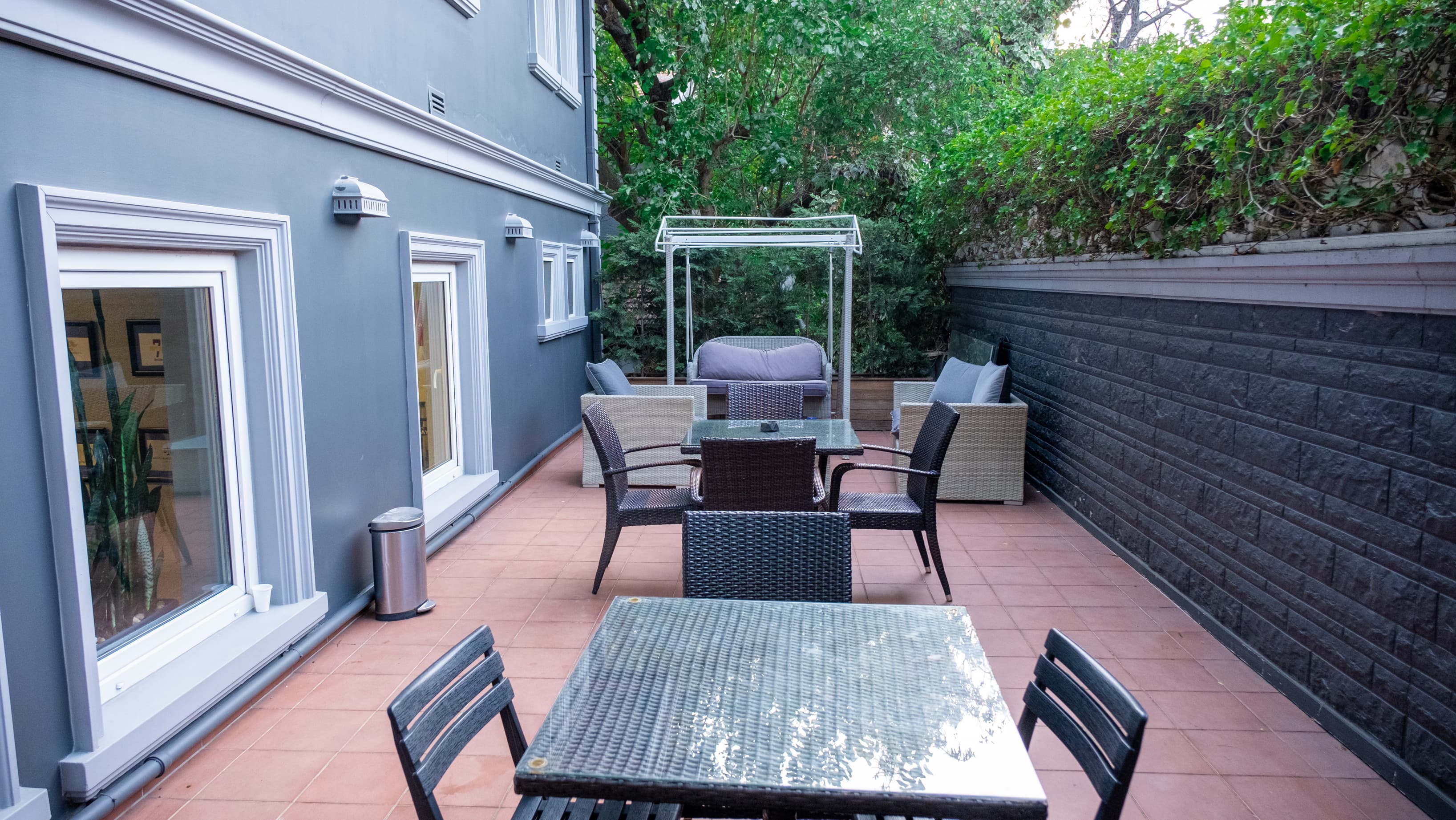 Beautiful garden of the villa Beautiful garden of the villa