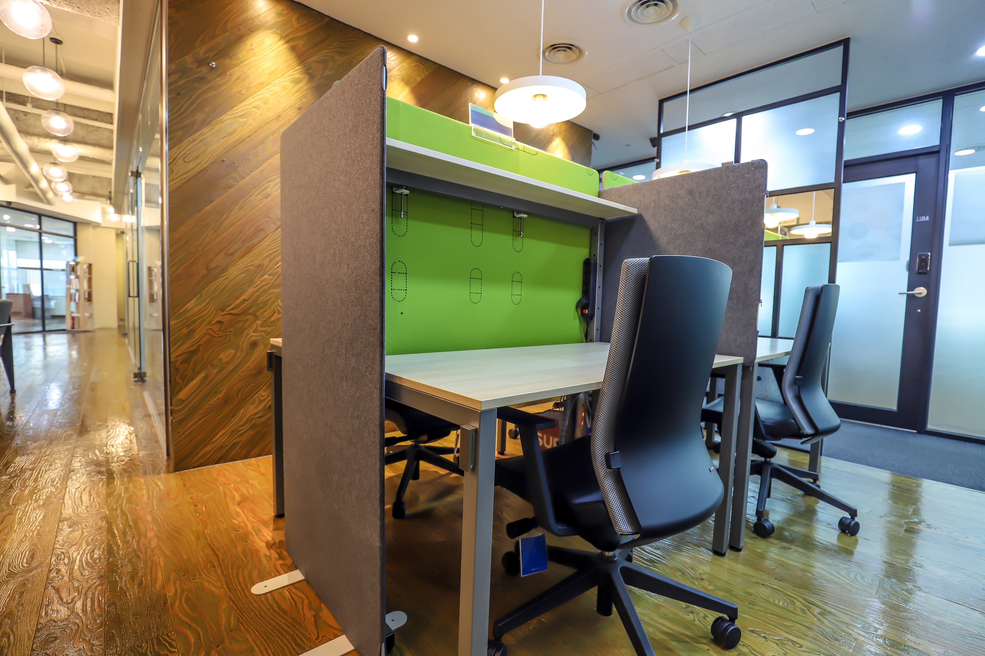 Co-working space dedicated desk