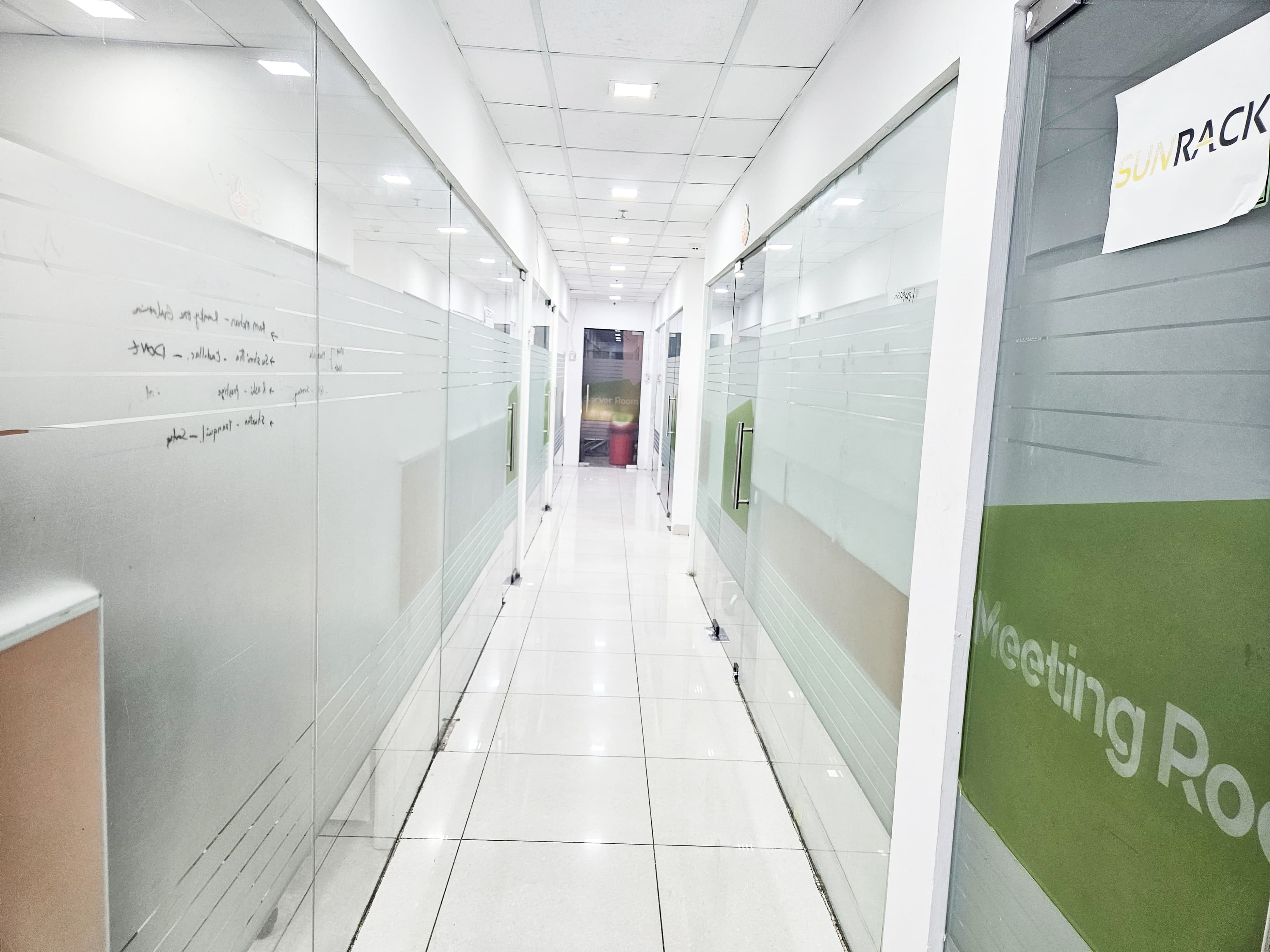 Walkway in Best coworking space in Gachibowli Hitech city for startups shared office for IT companies Manager cabin Day pass 