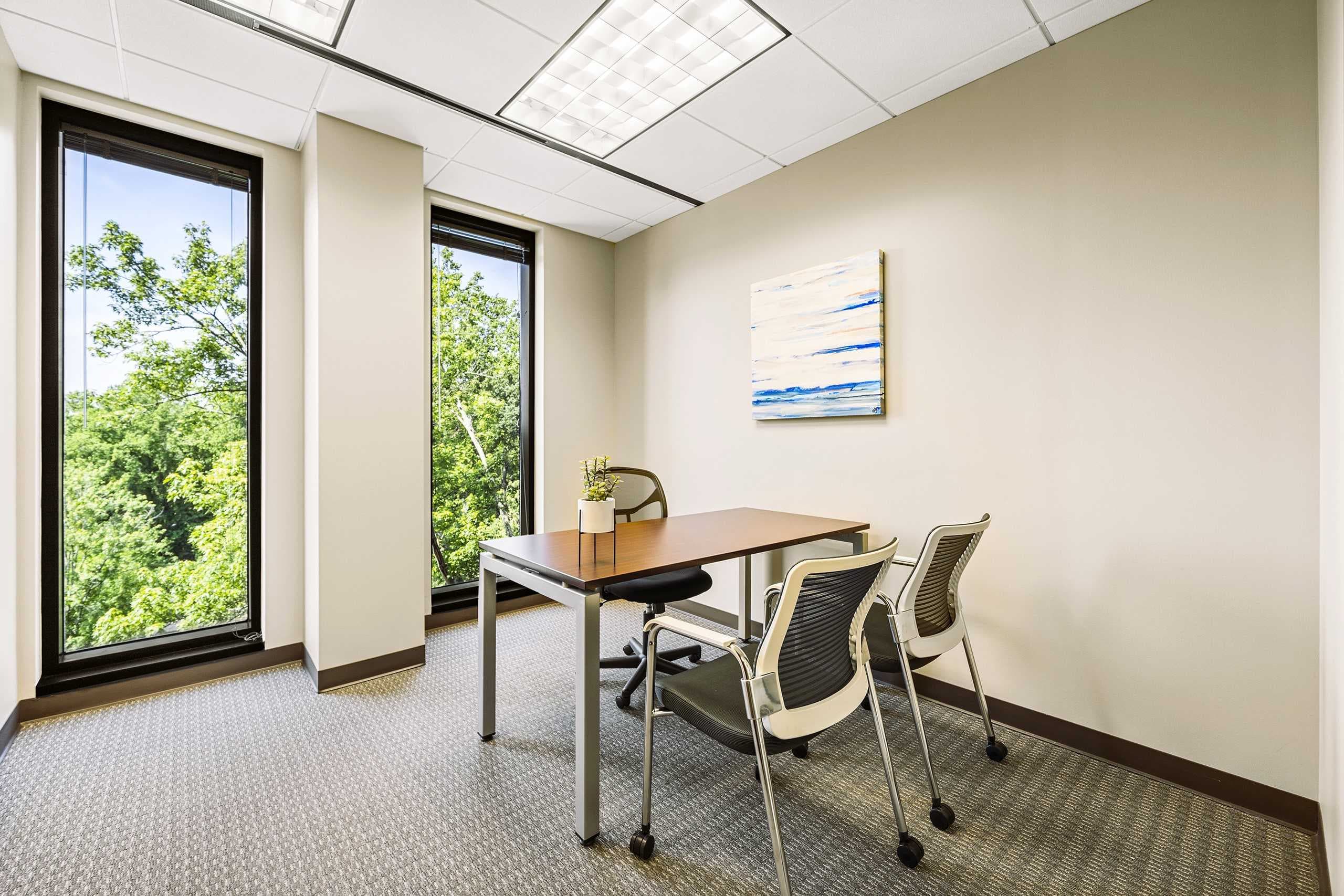 Small window office