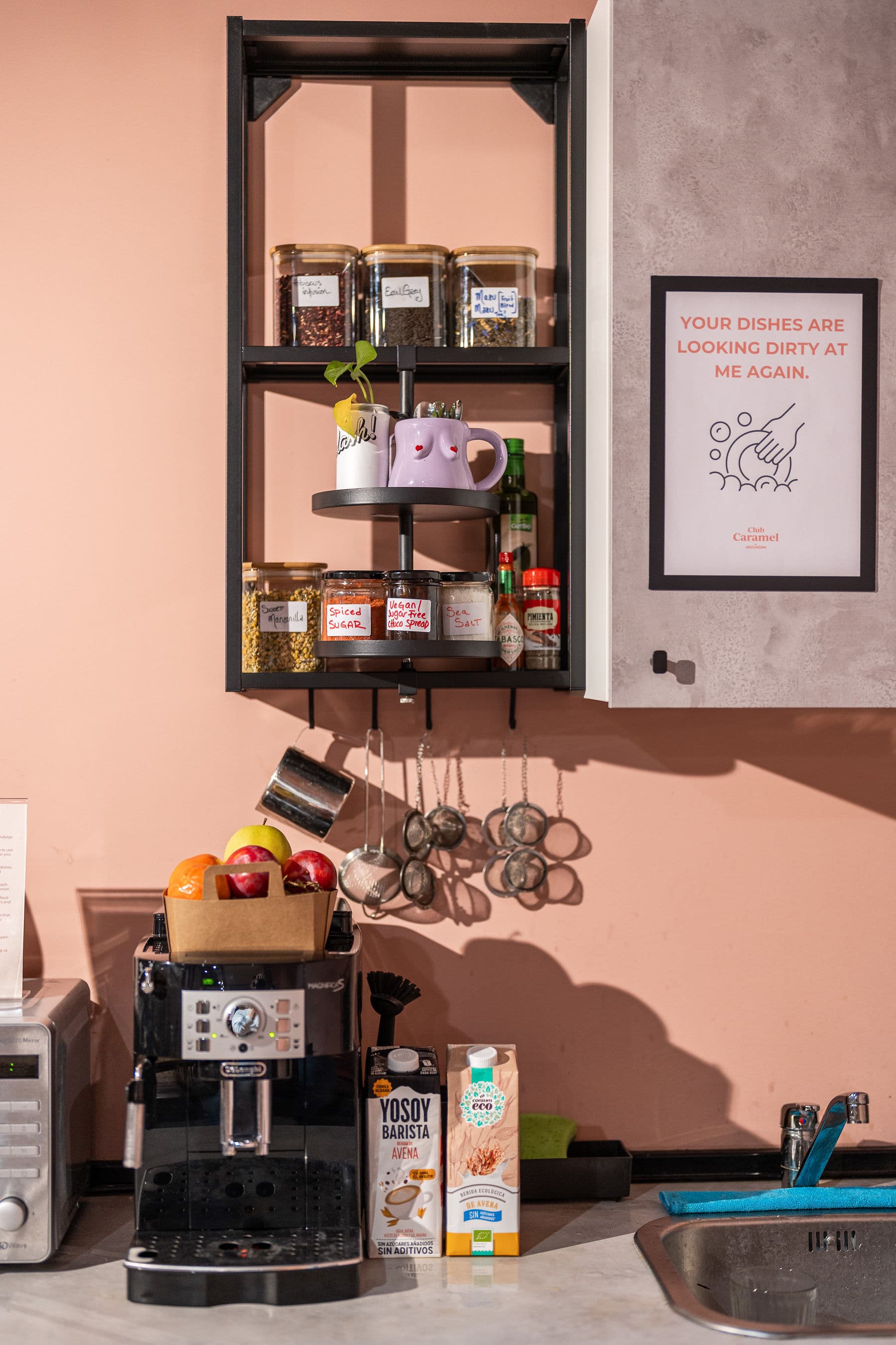 Details of our kitchenette and free fruit Details of our kitchenette and free fruit