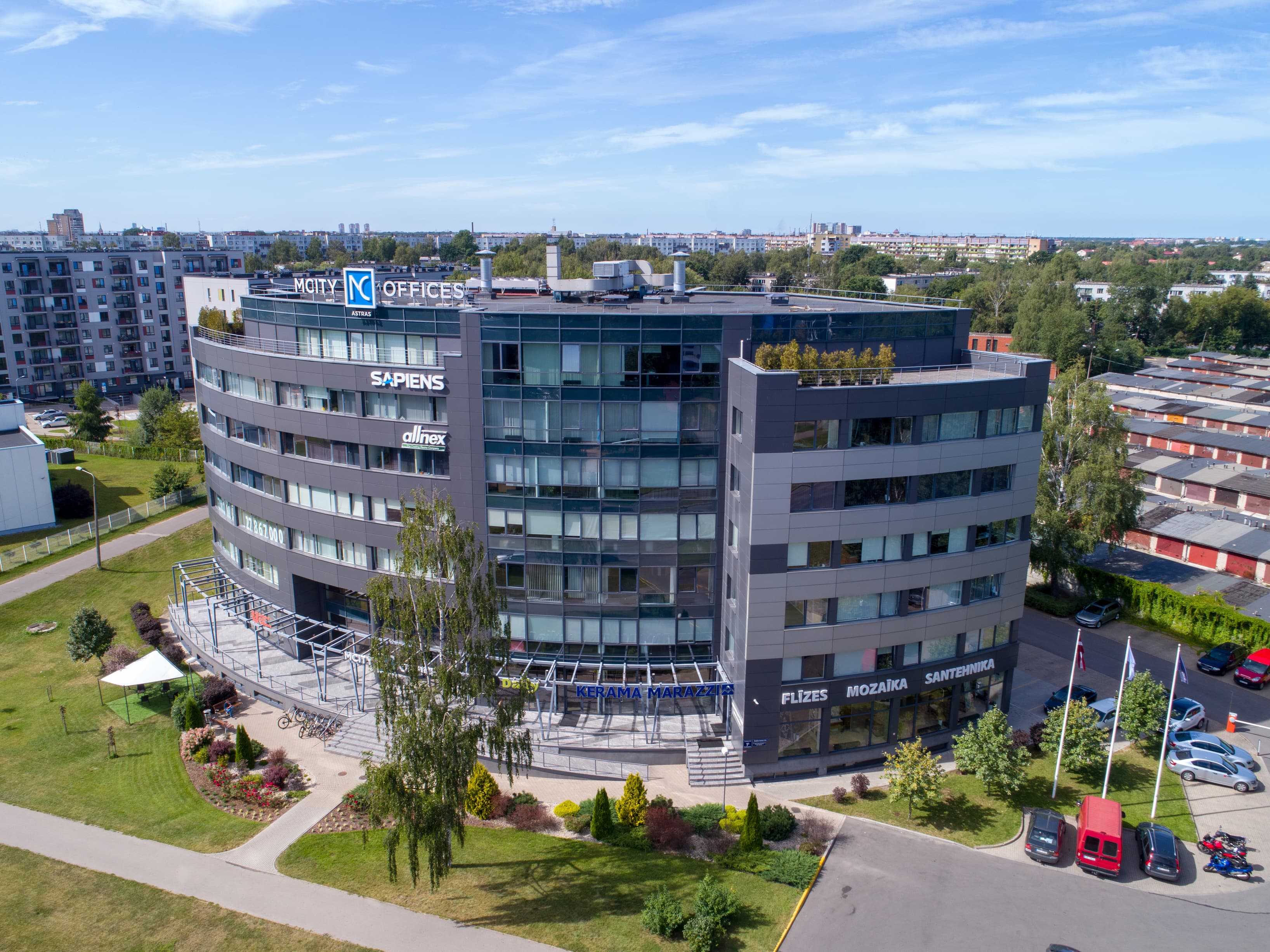 Corporate hub with glass façade, reflecting urban energy and professionalism