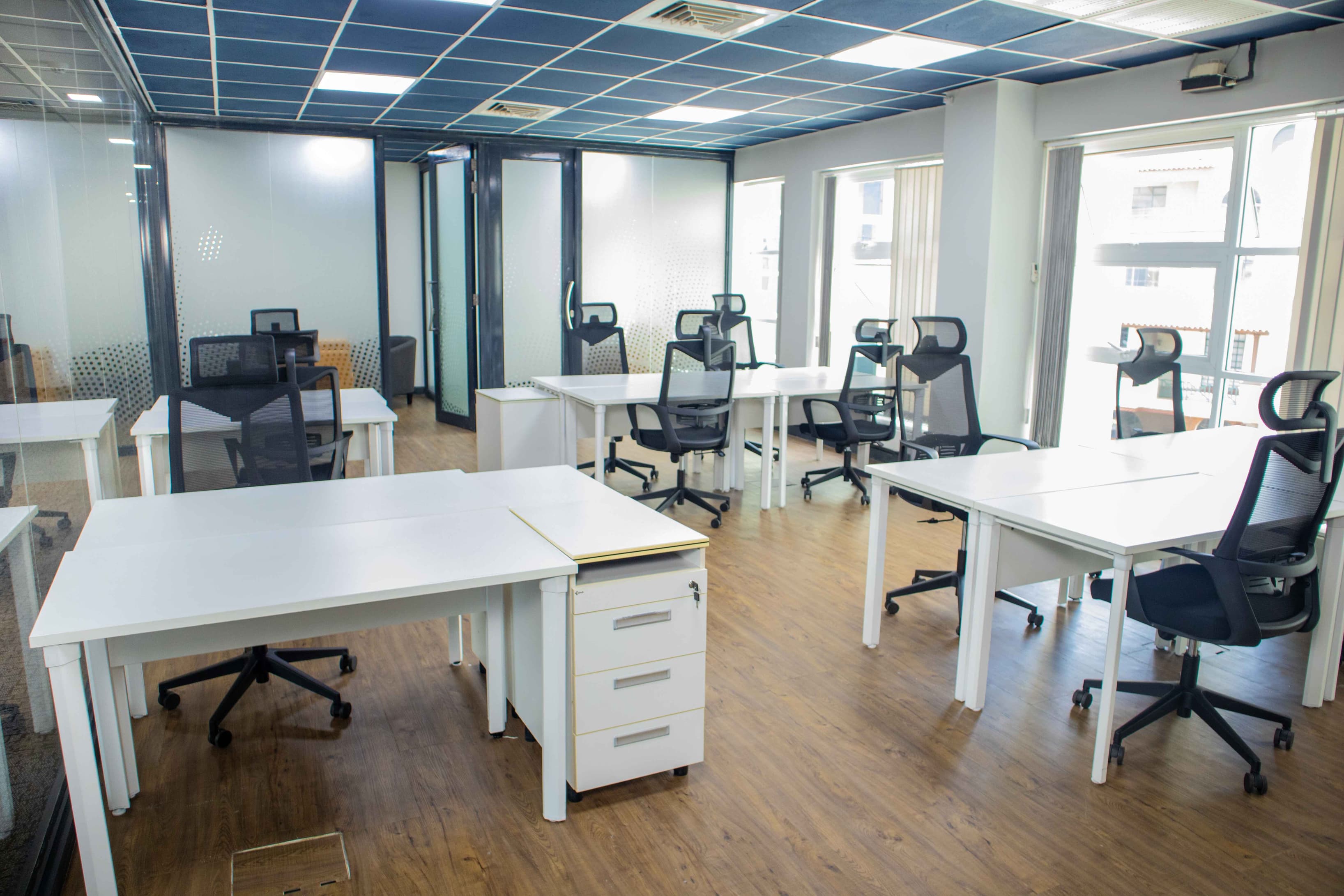 Dedicated Desks area. 