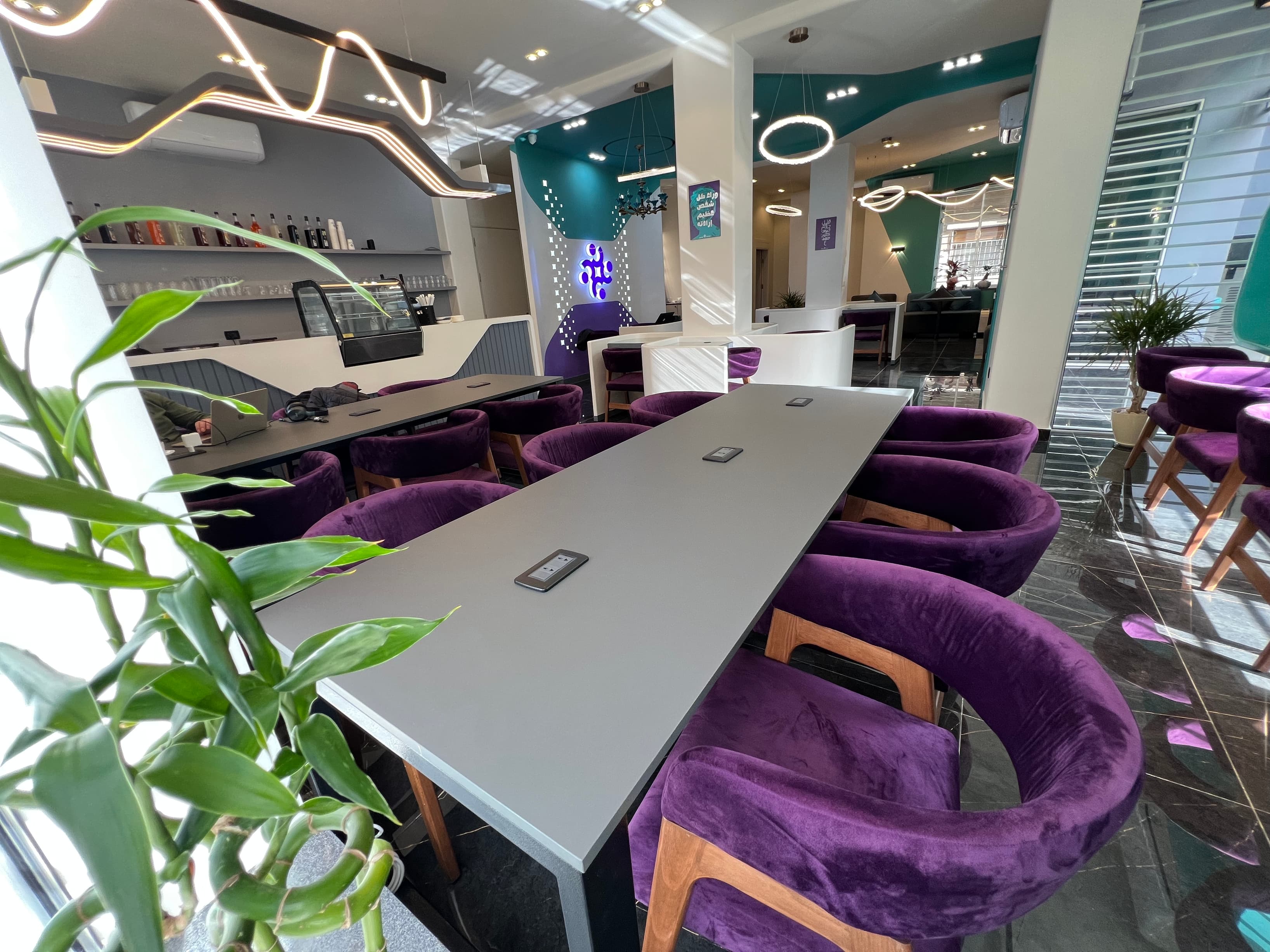 Natural light flooding the space, enhancing mood and productivity.