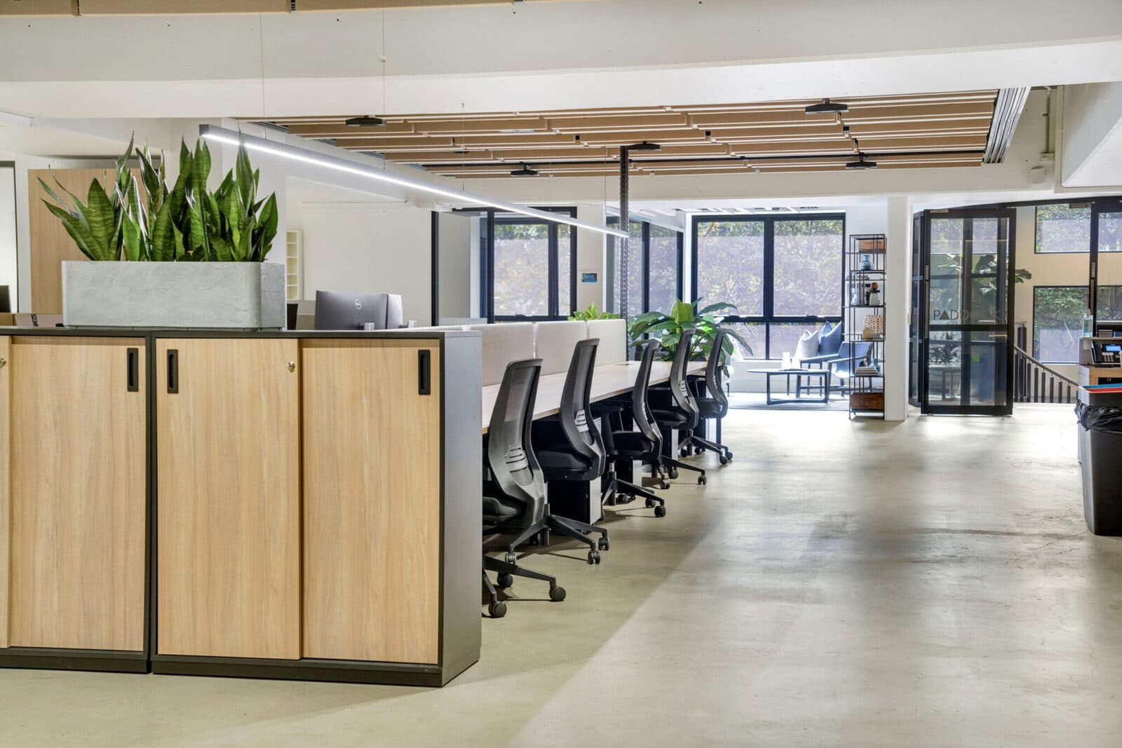 Dedicated desk area at Paddock Offices Parramatta Dedicated desk area at Paddock Offices Parramatta