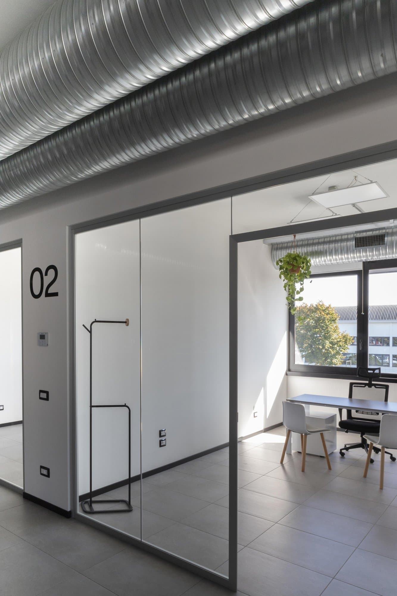 Private office with desk by the window. Private office with desk by the window.