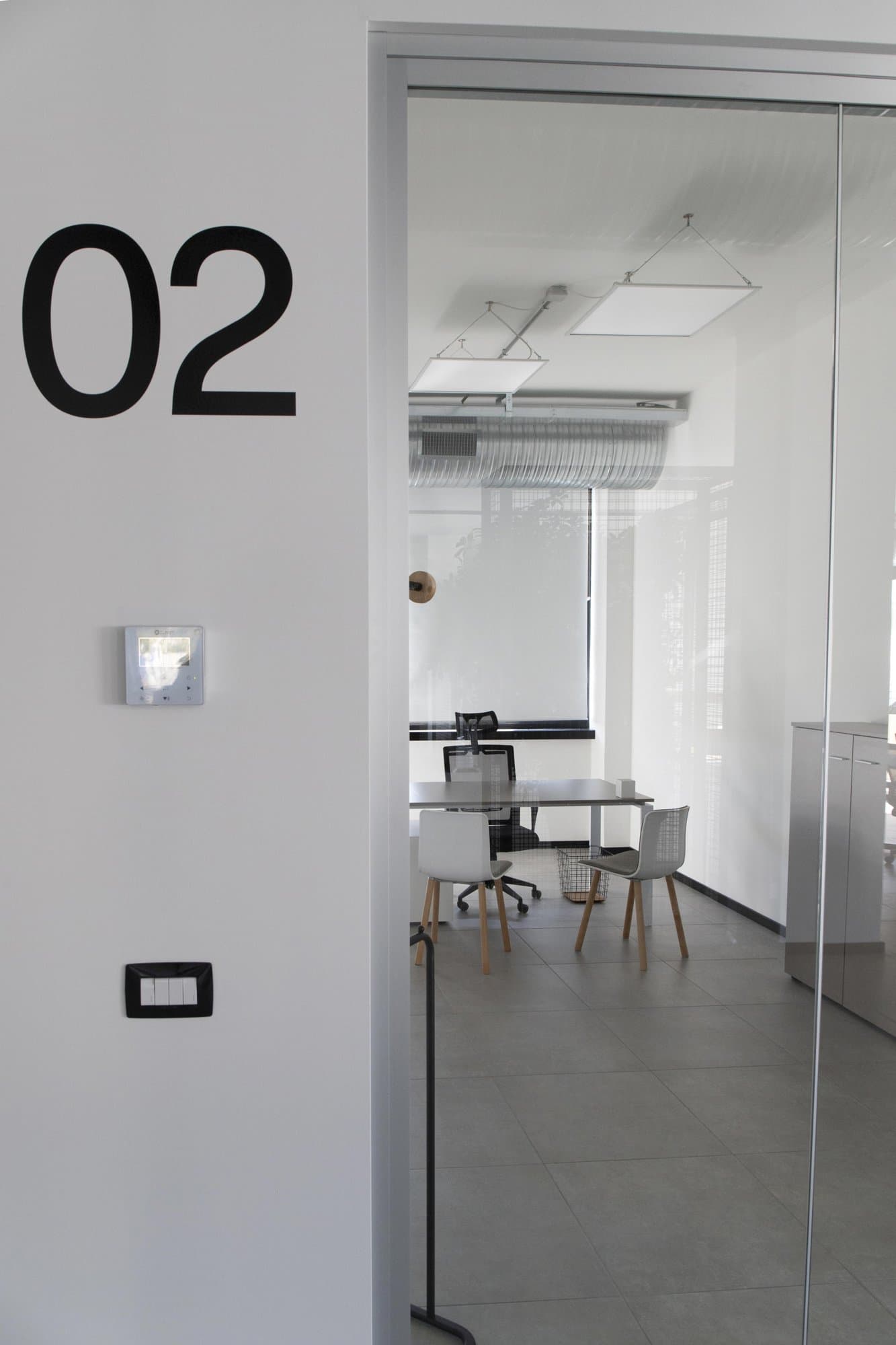 Private office with table and chairs. Private office with table and chairs.
