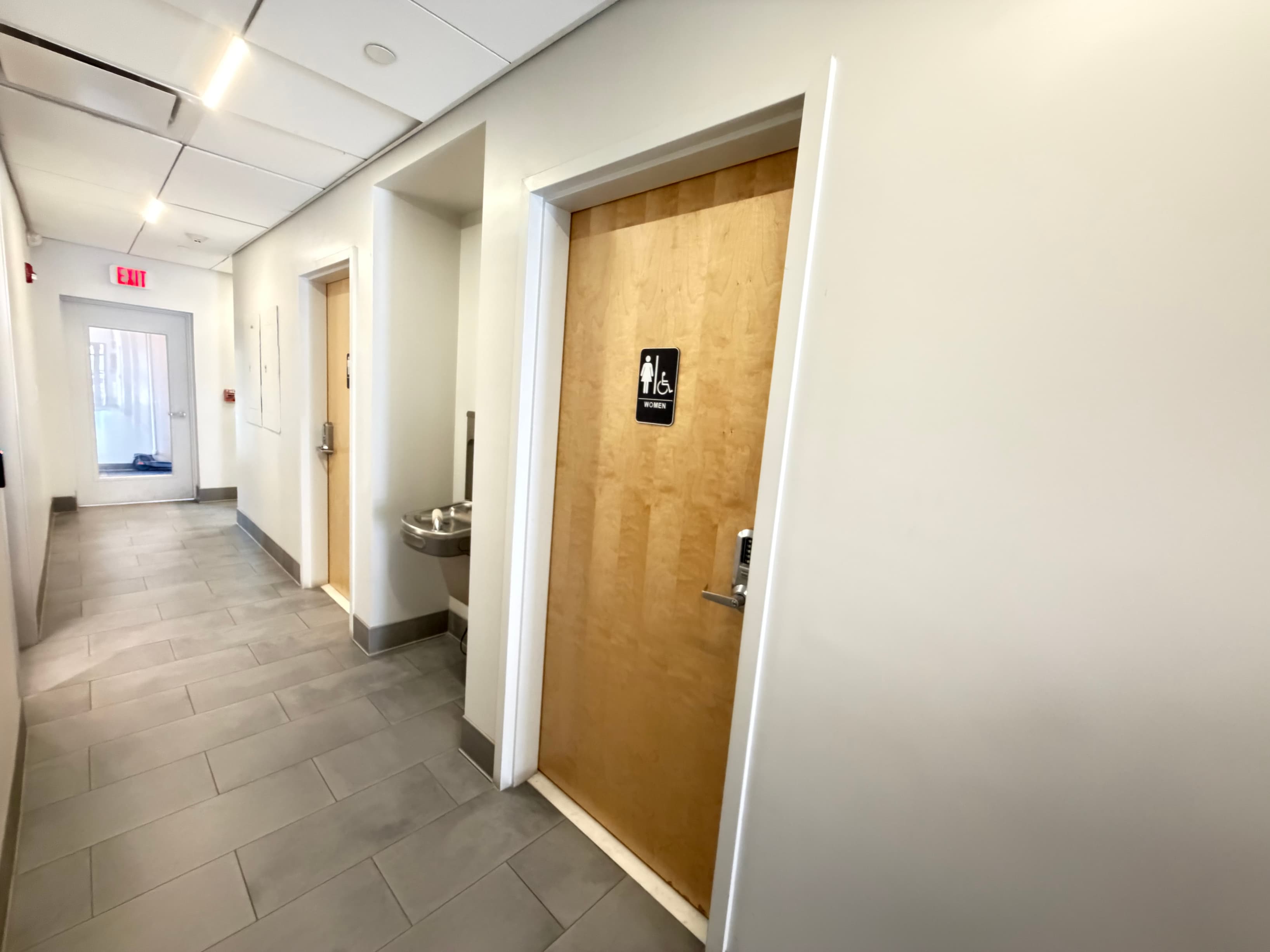 Restrooms and filtered water Restrooms and filtered water