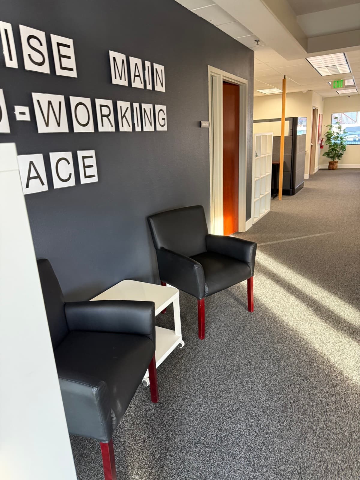a comfy waiting space a comfy waiting space