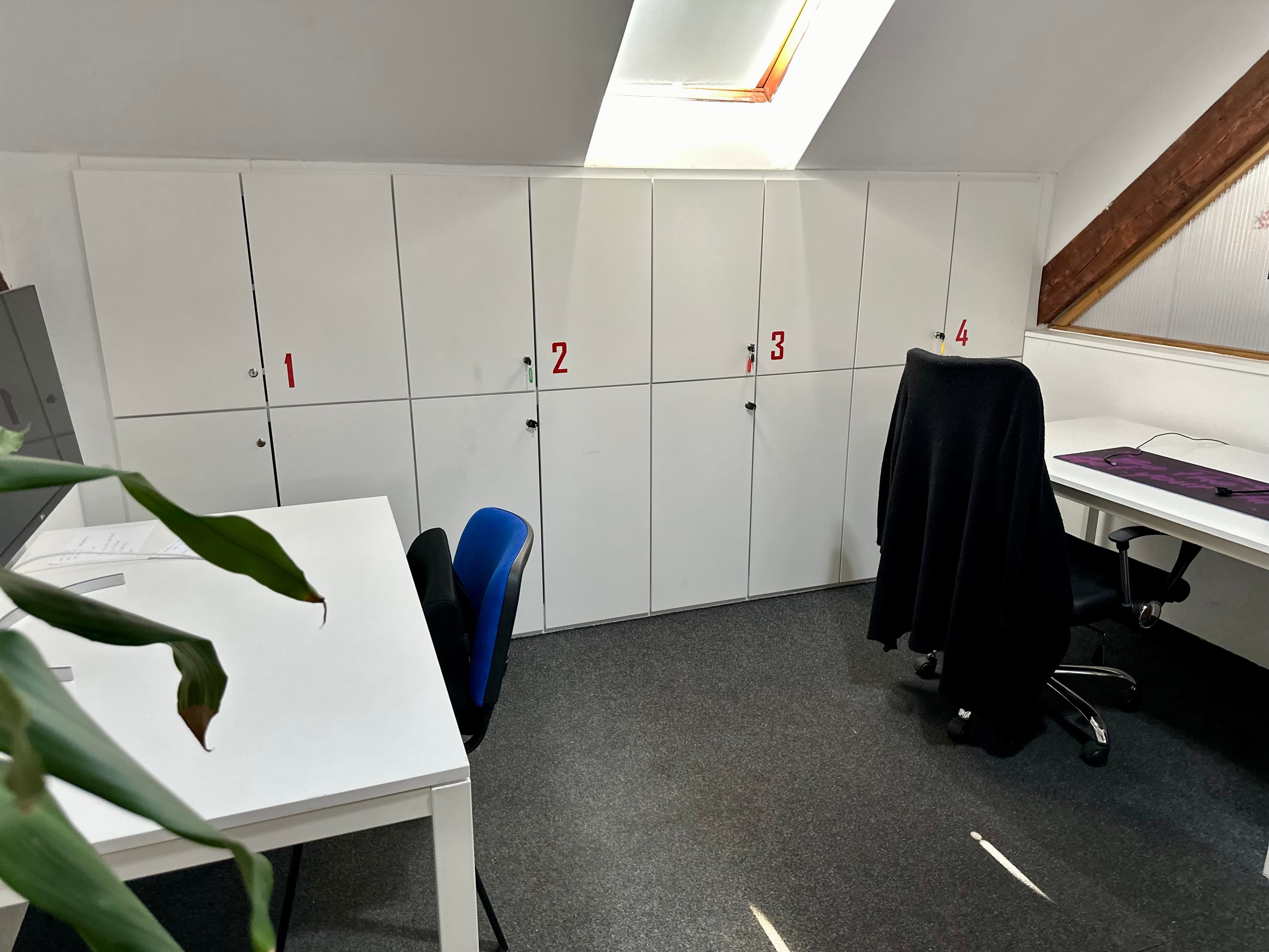 Lockers for safekeeping. Lockers for safekeeping.