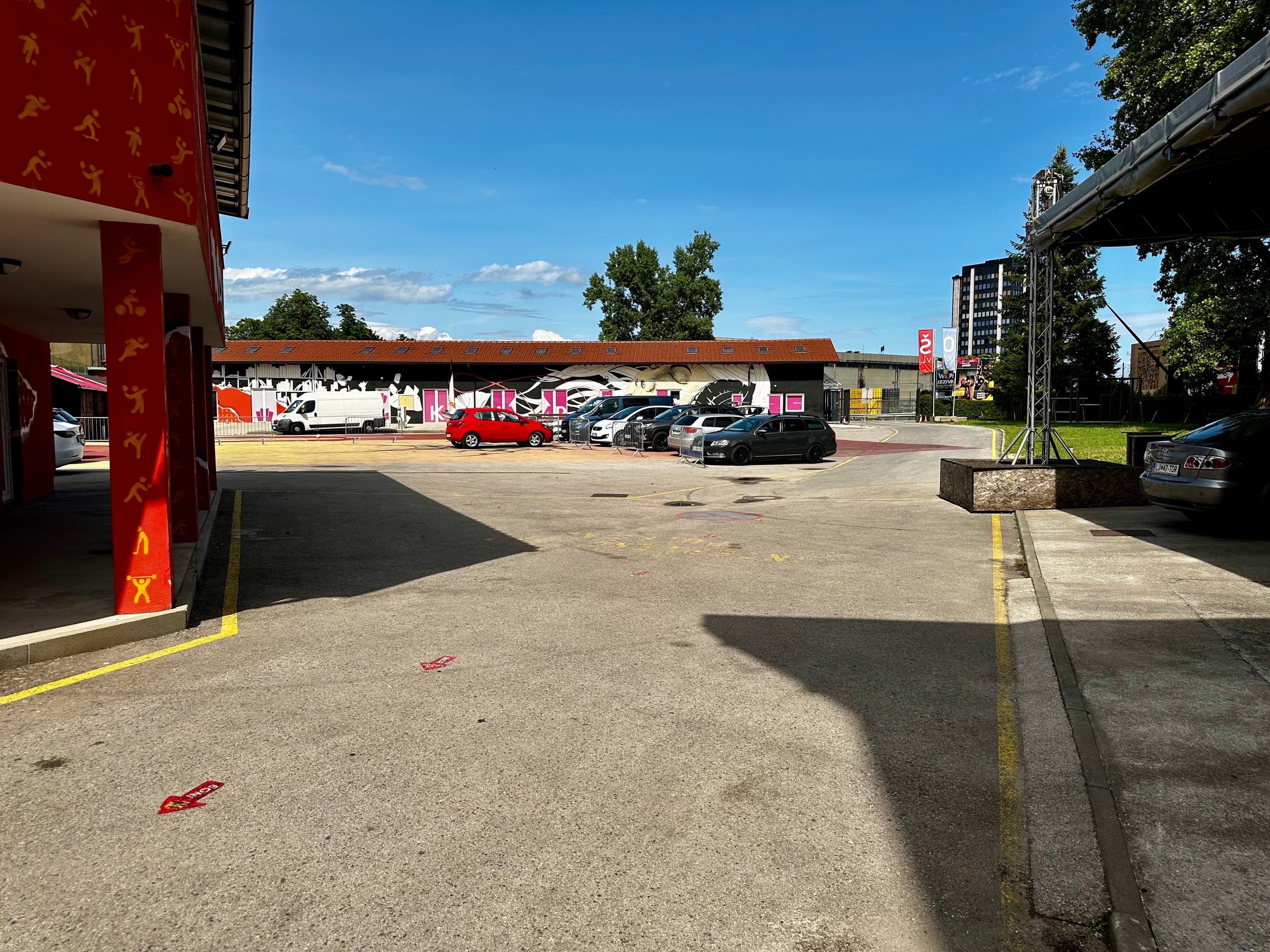 Our own private parking. Our own private parking.