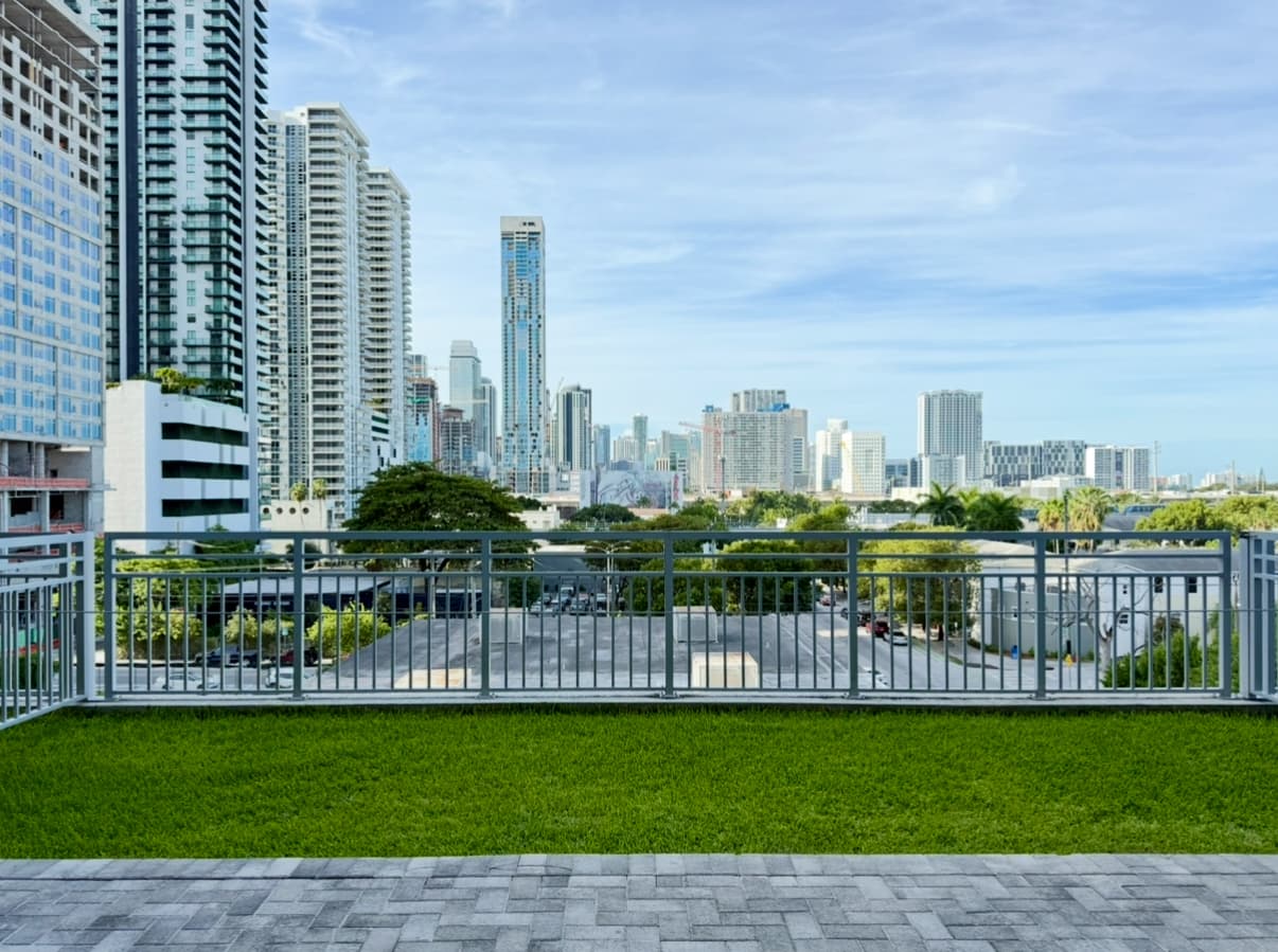 outdoor rooftop view