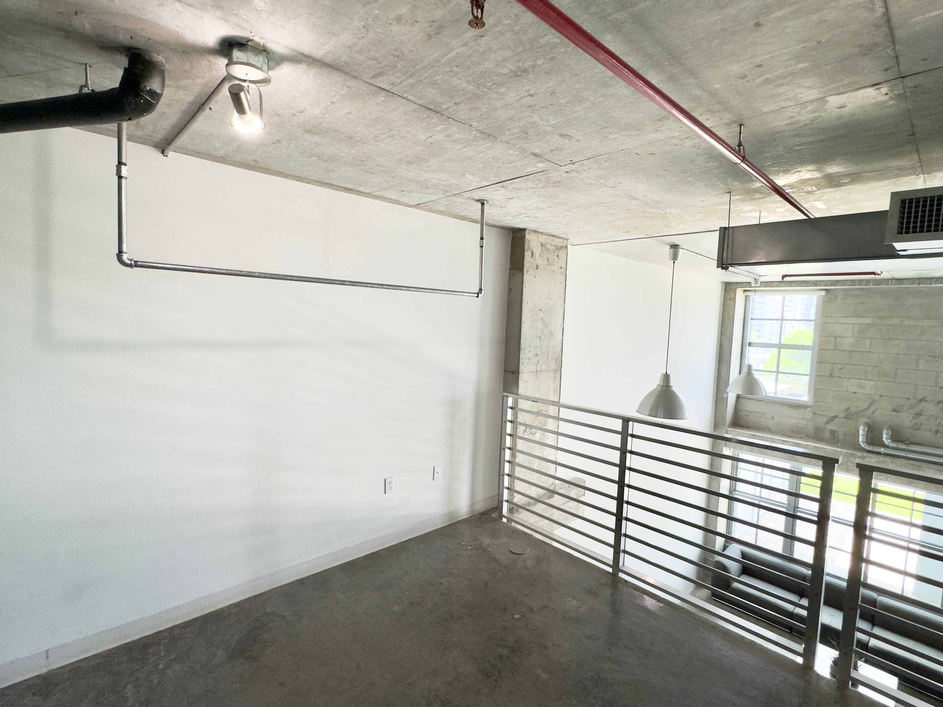 upstairs clothing rack