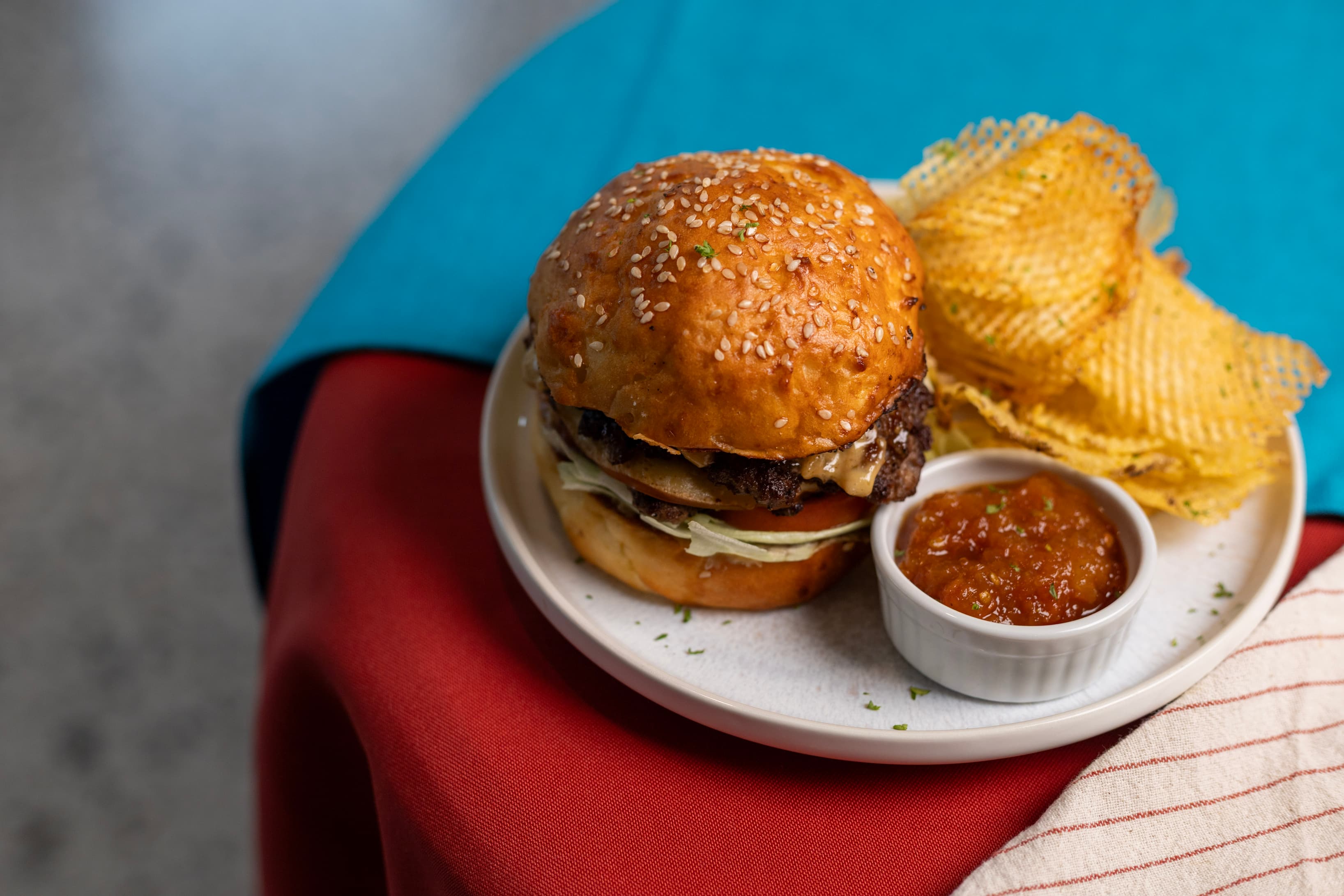 Home made smashburgers.