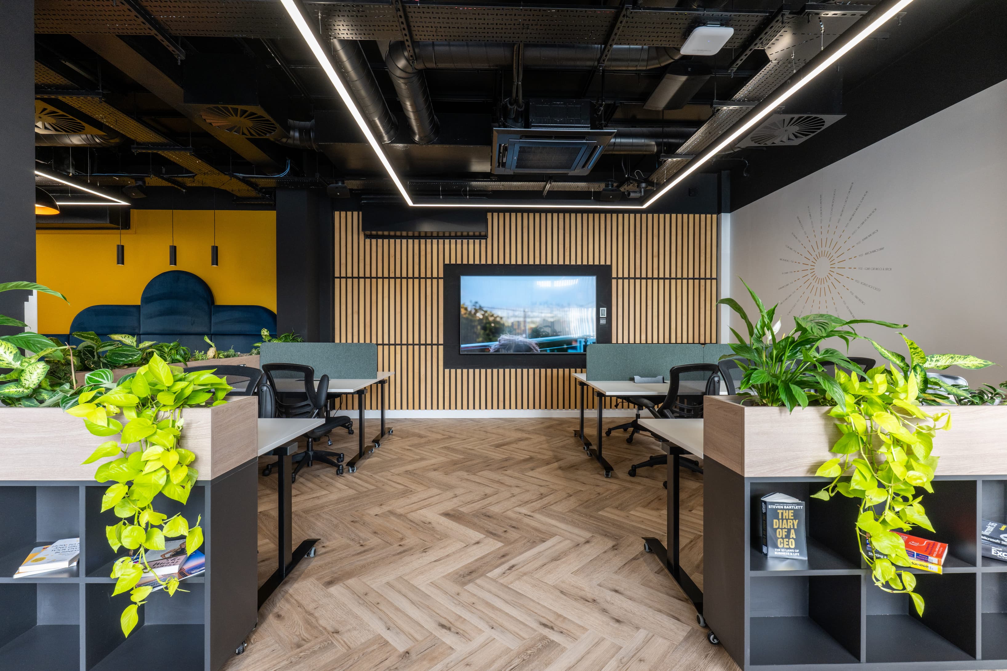 Co-working - Desk + TV Area