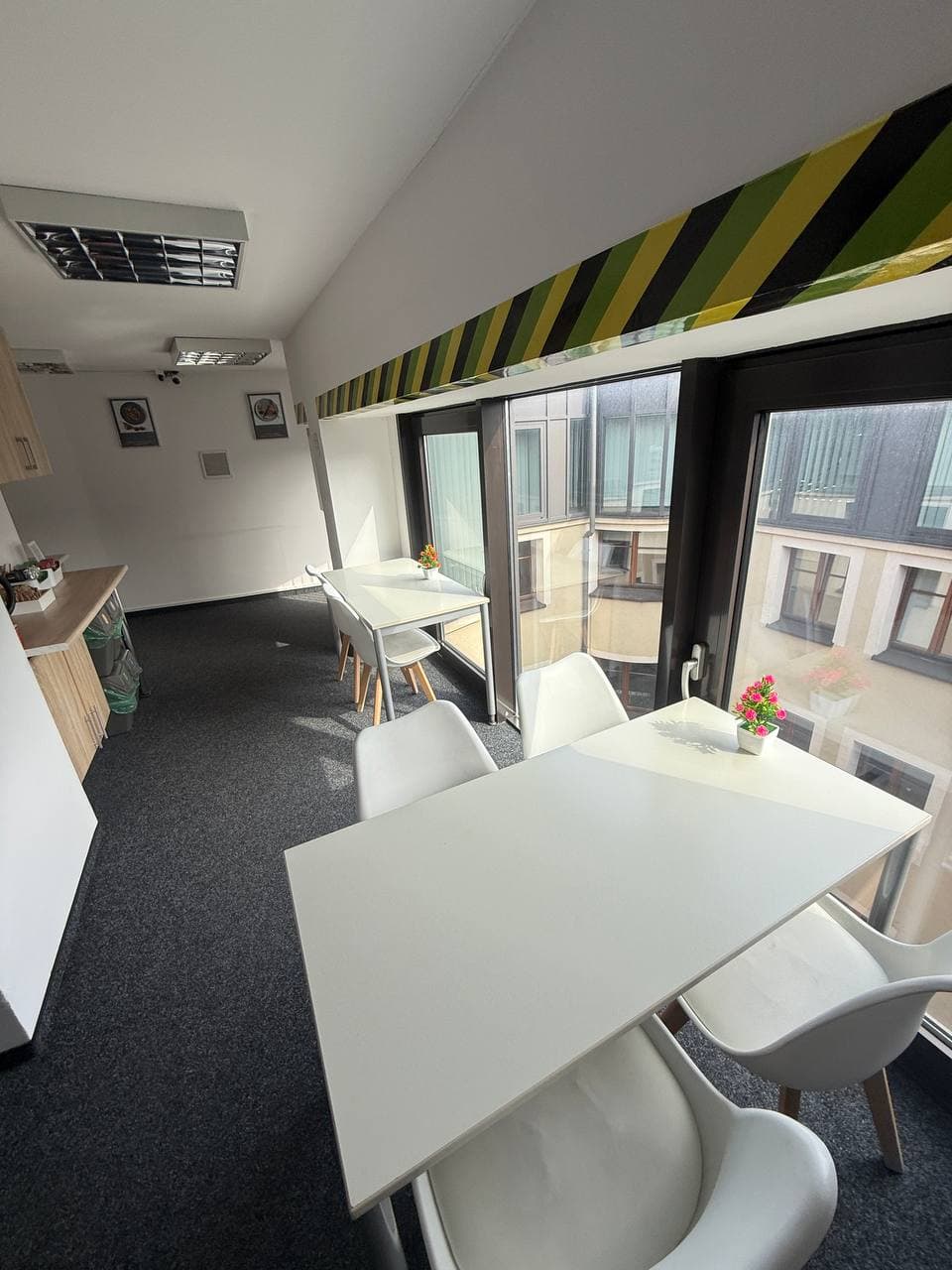Clean, modern, and welcoming space for your daily breaks
