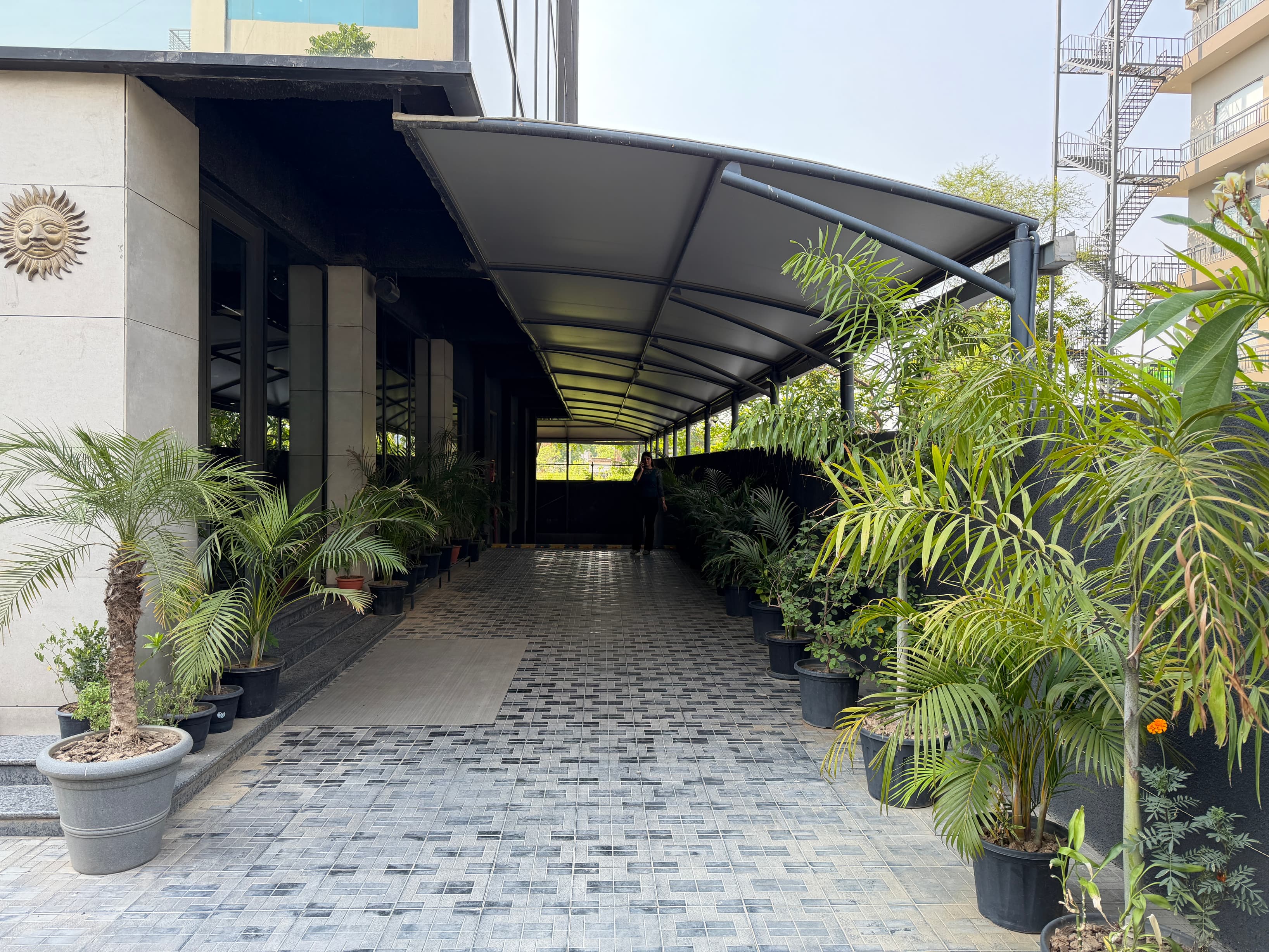 Outside