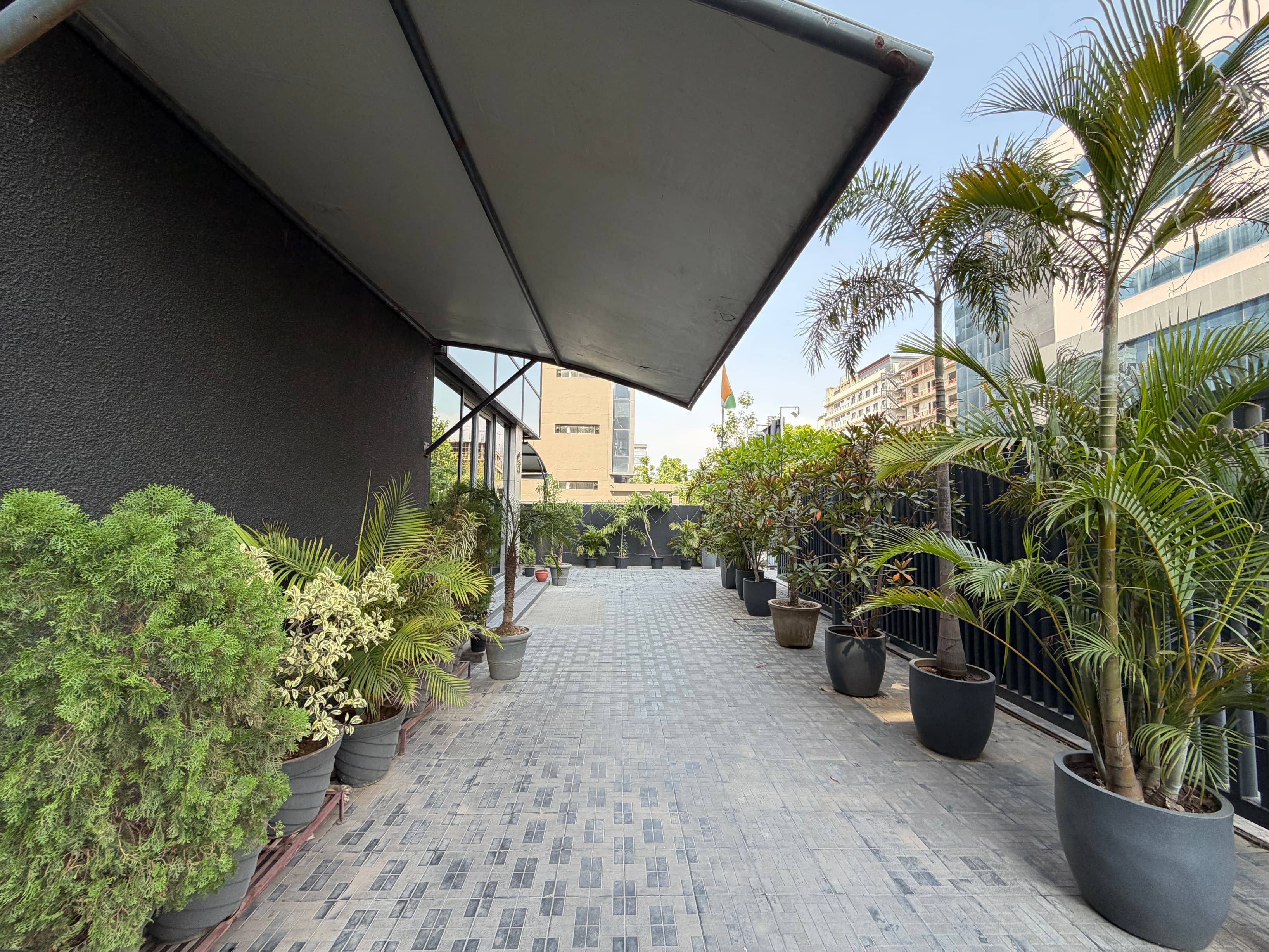 Outside