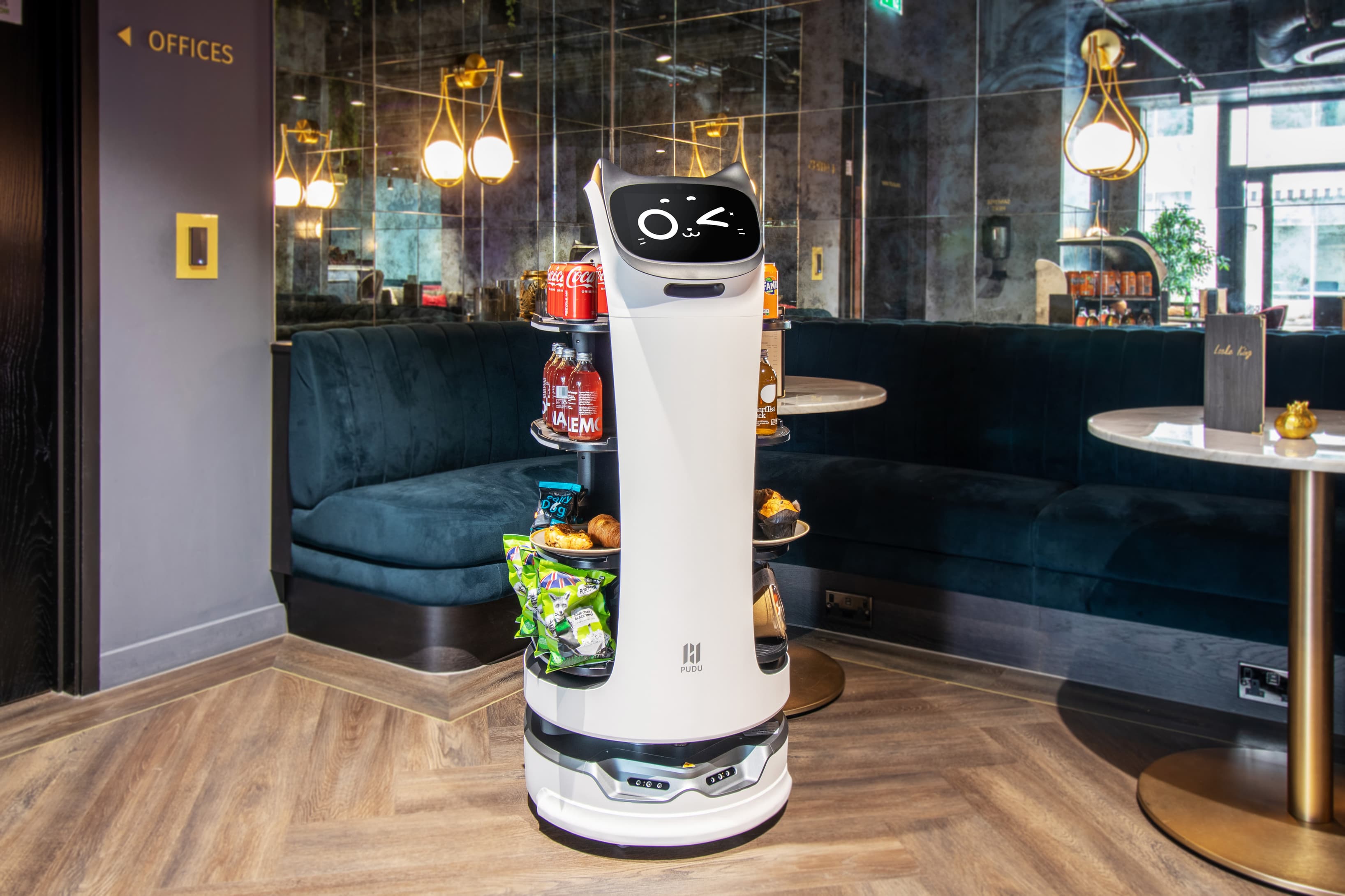 Meet BellaBot - our friendly robotic assistant, adding a little extra personality to the workplace.