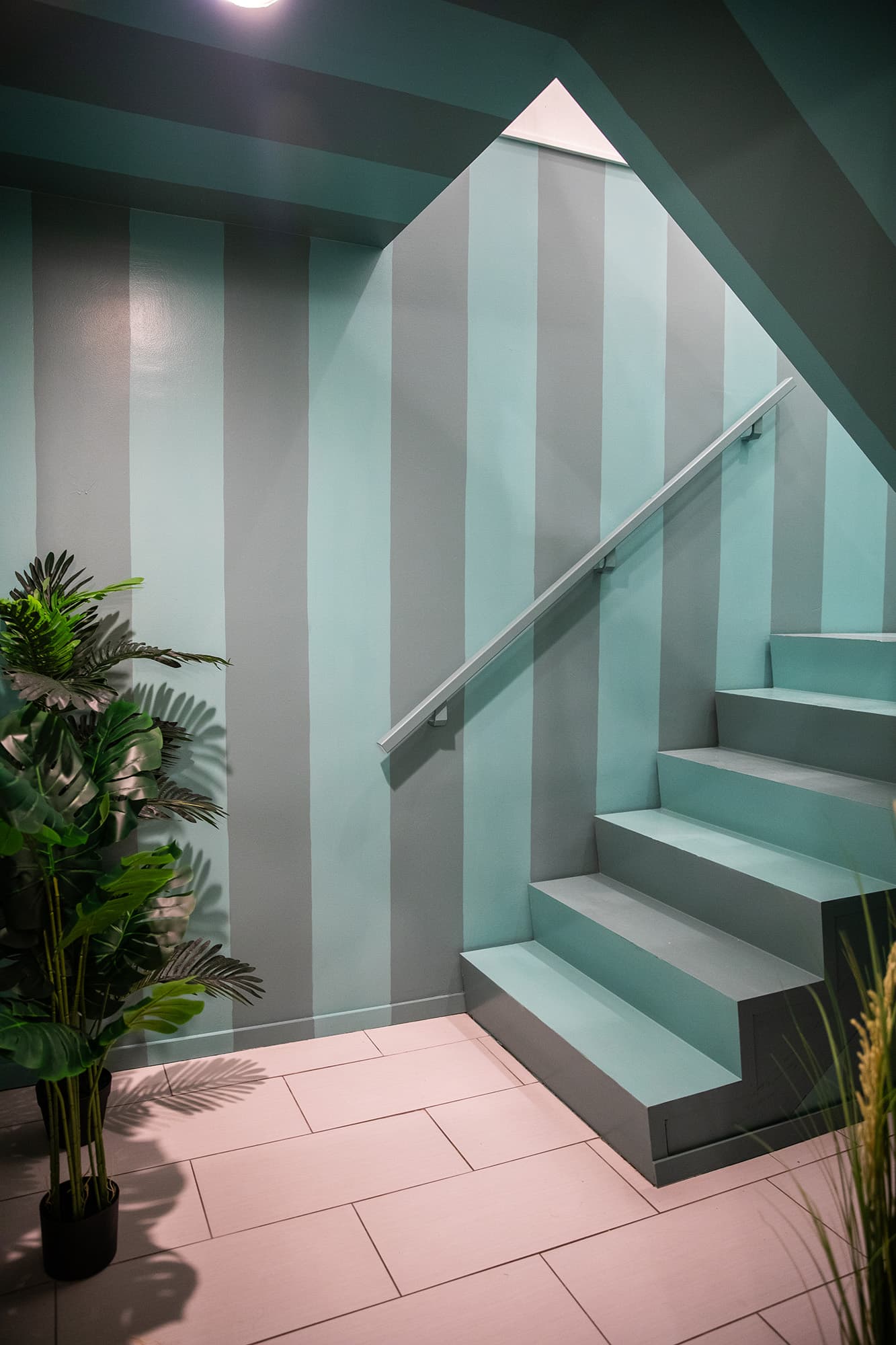 The entrance to our downstairs area