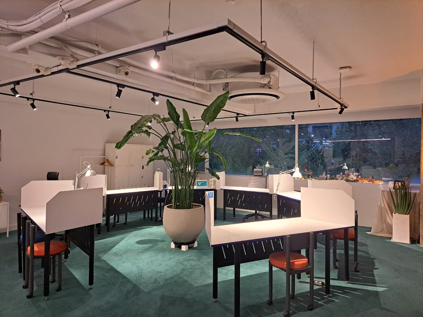 Co-working space dedicated desk & common desk