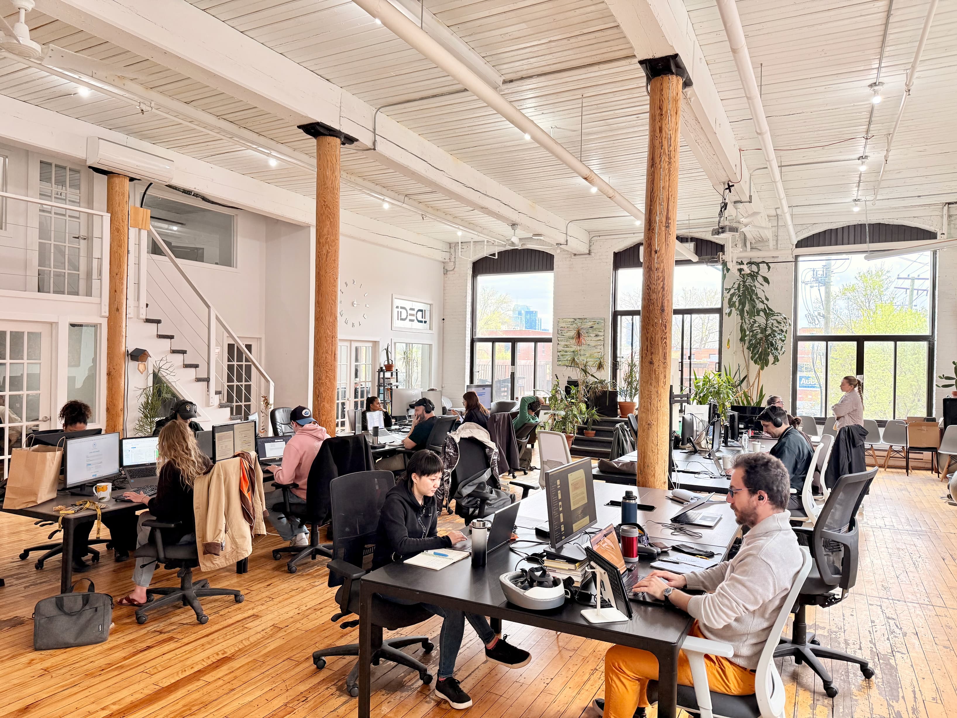 Hot desk area