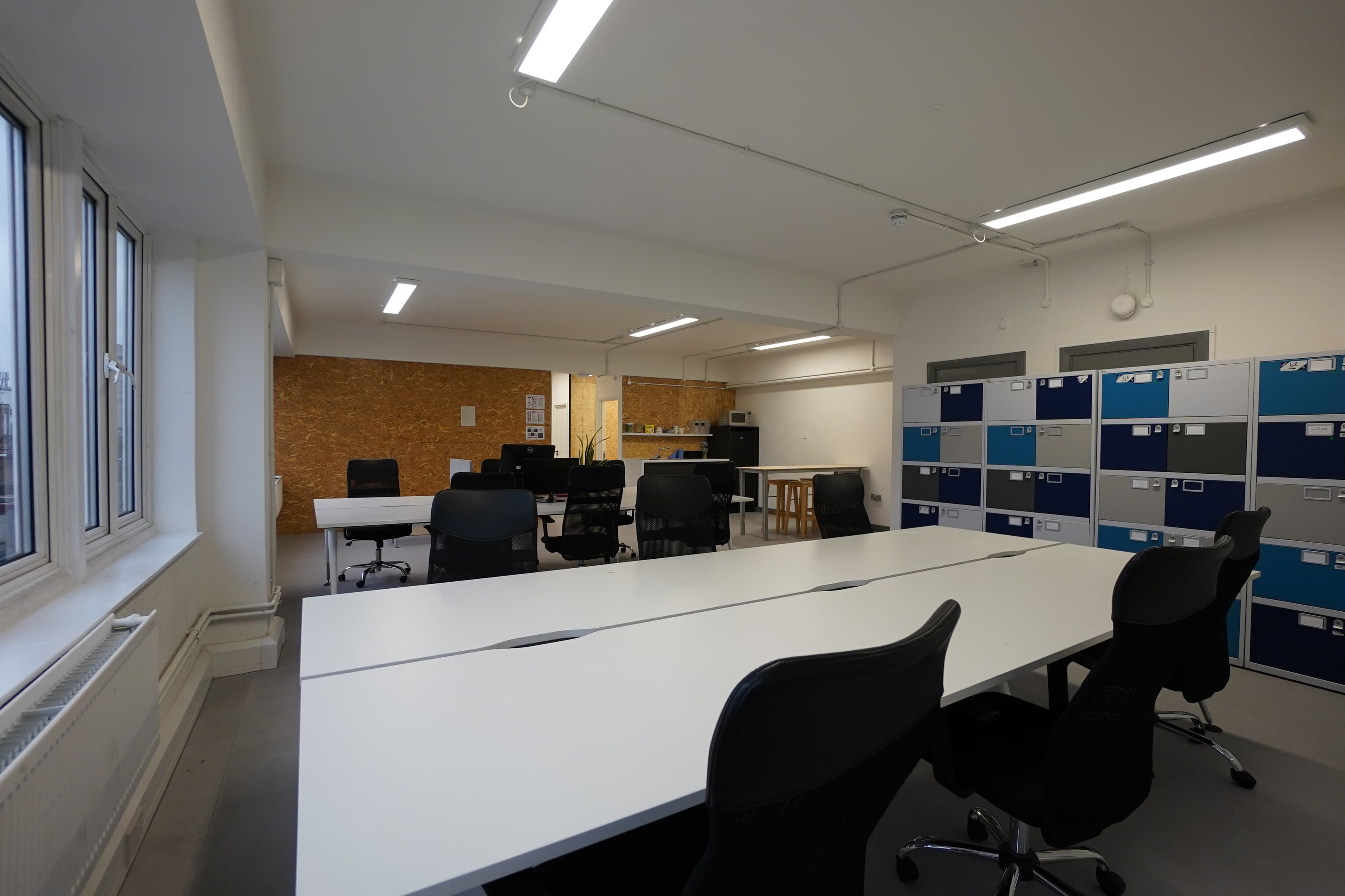 Desk in coworking area