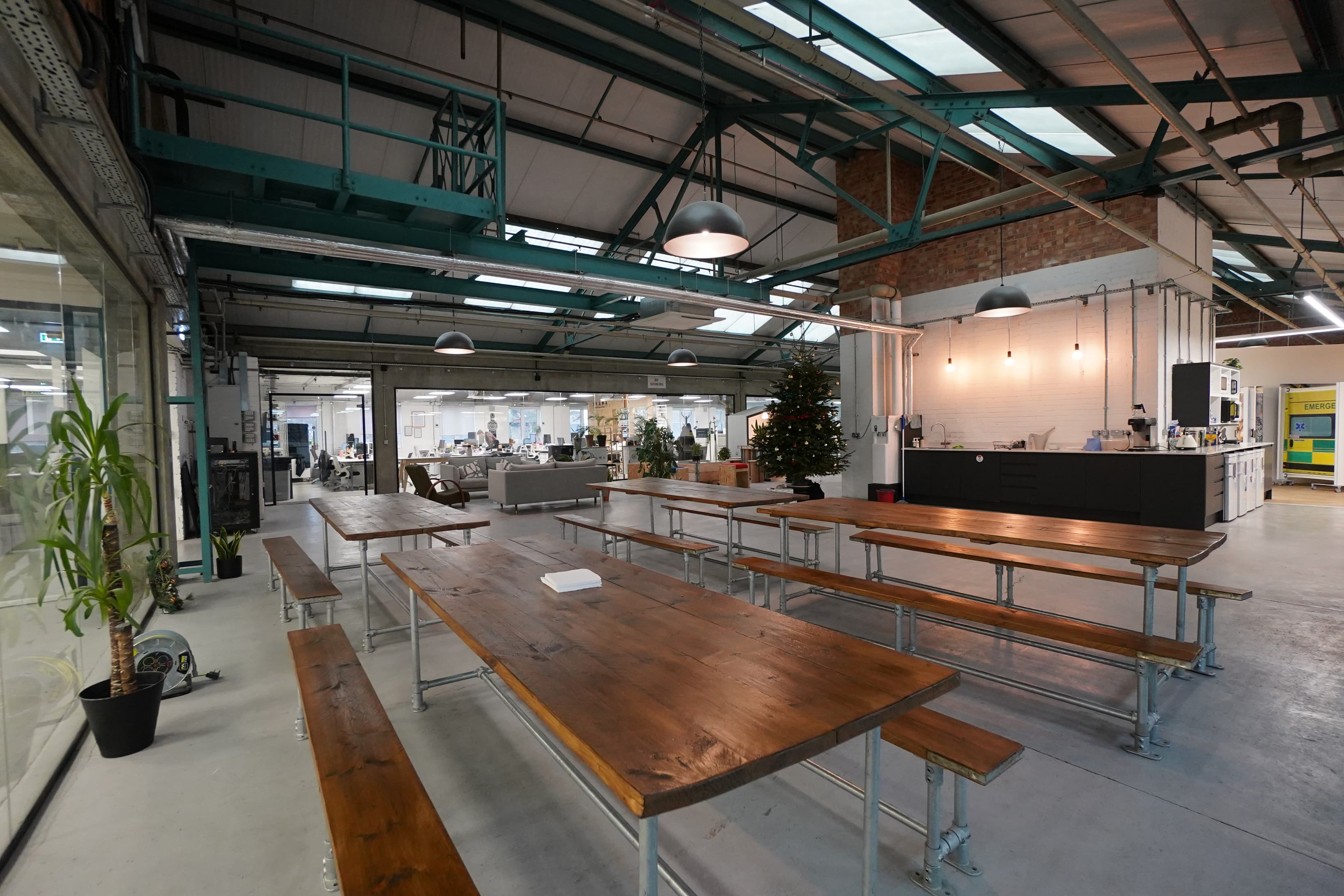 Open kitchen area