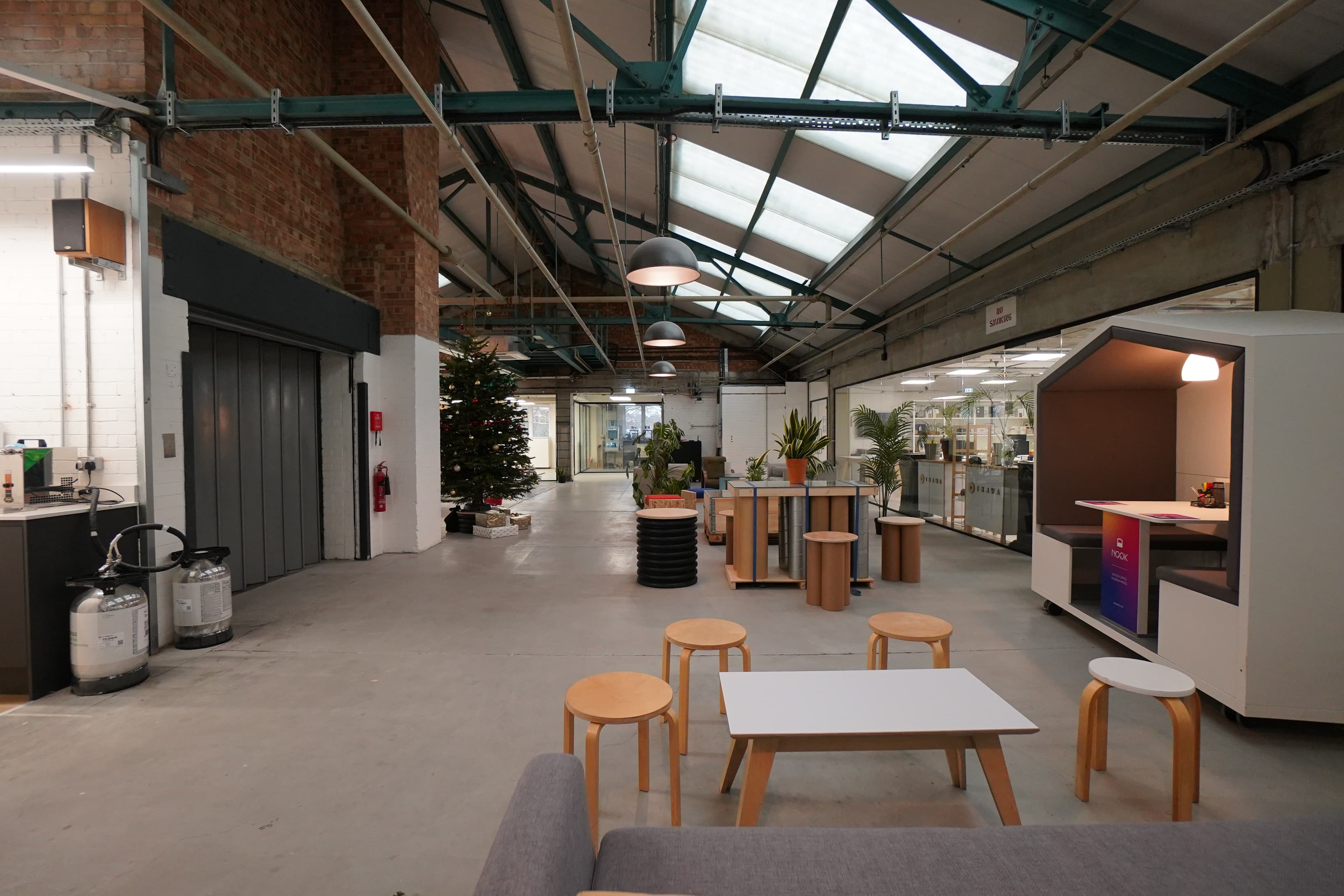 Breakout areas on top floor