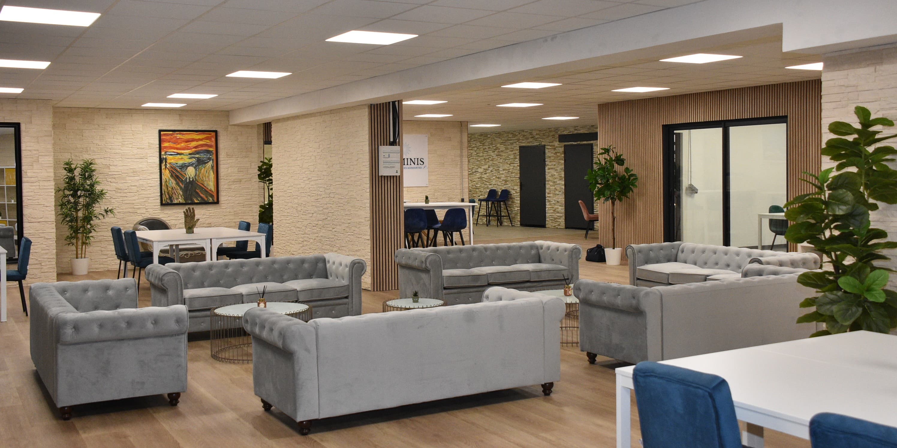 Espace convivial pour échanges professionnels et networking
