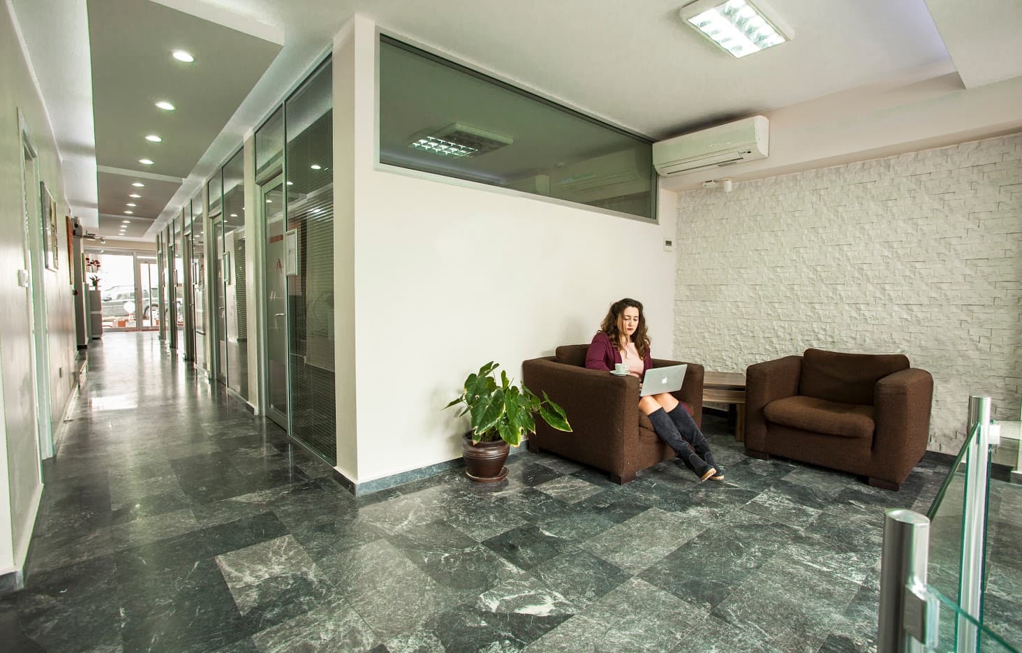 inside