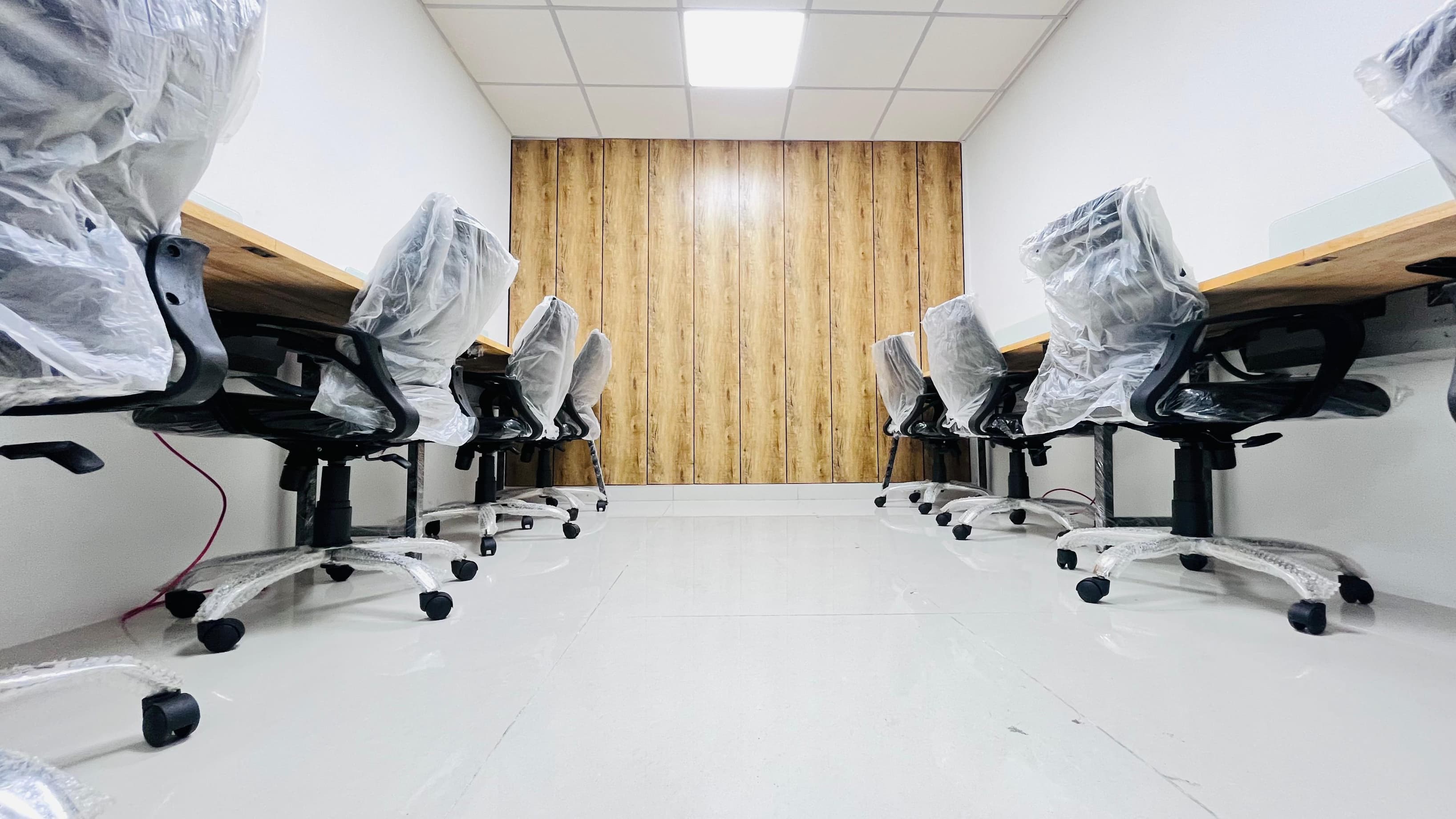 A Private seater cabin ideal for small teams, offering a secure and dedicated workspace with ergonomic furniture, high-speed 