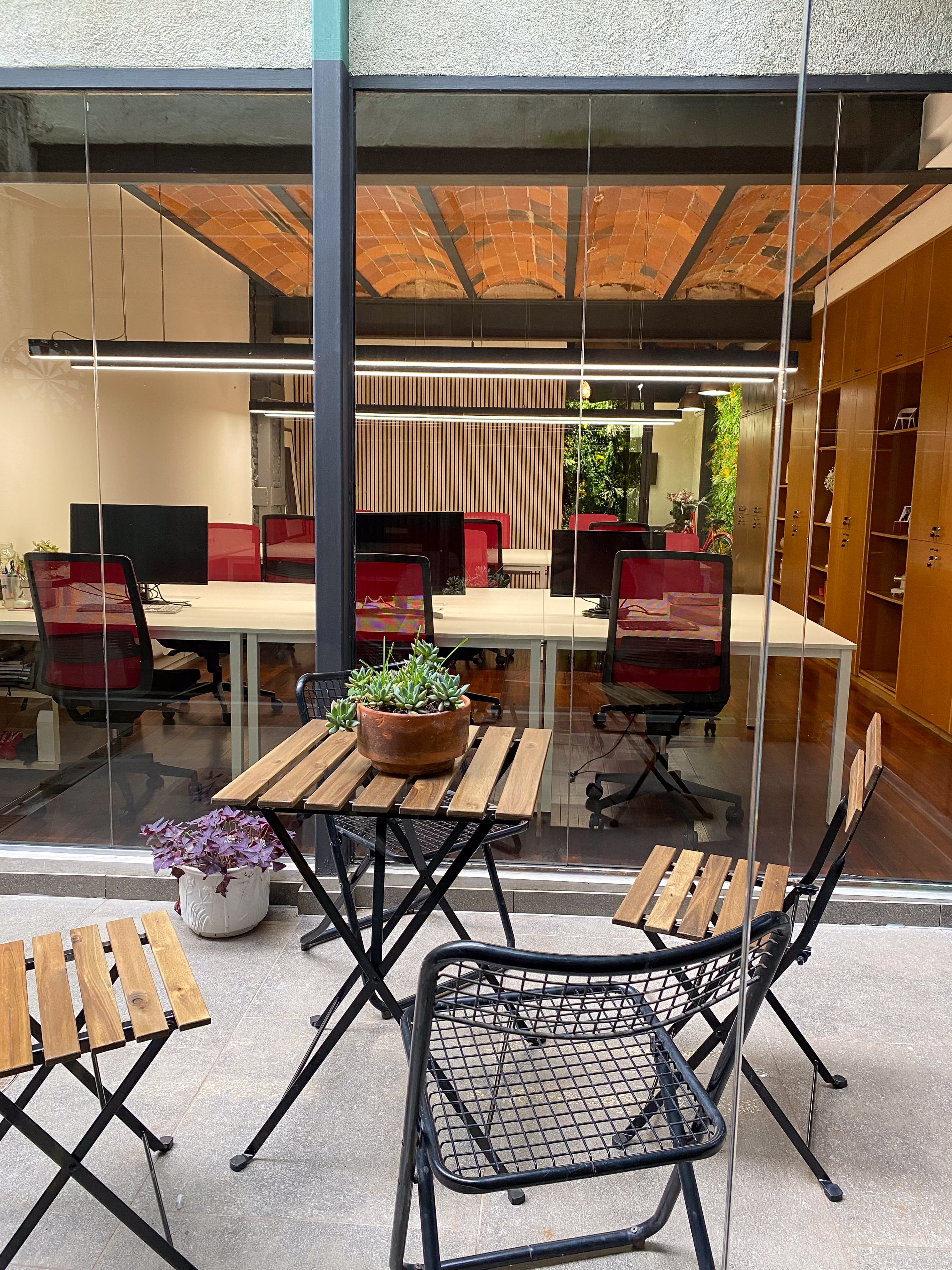 Outdoor space for relaxing.
