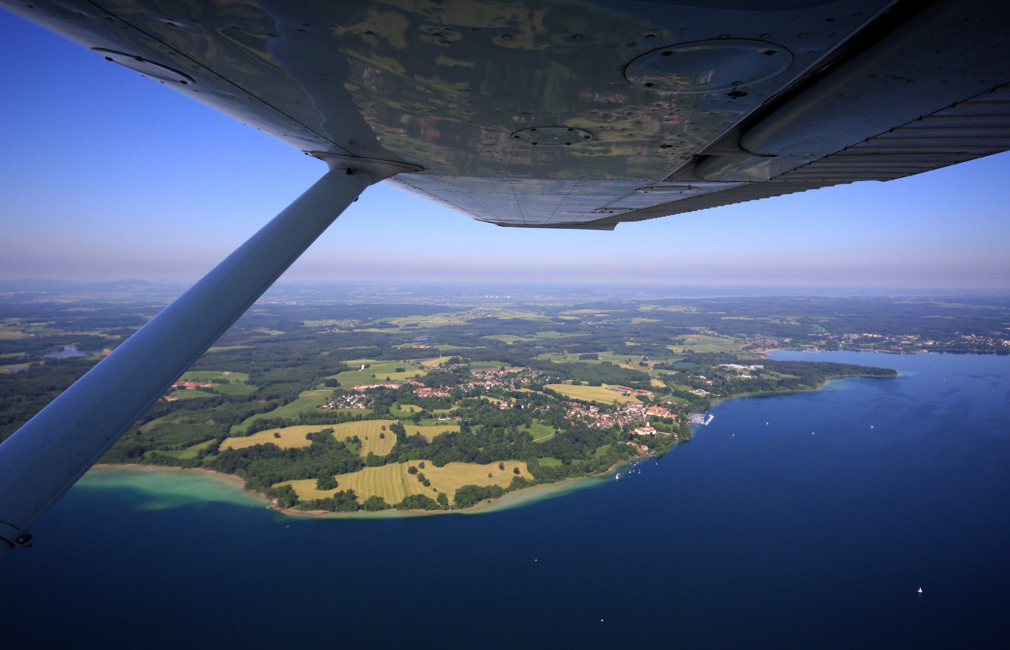 Vogelperspektive auf Bernried am Starnberger See