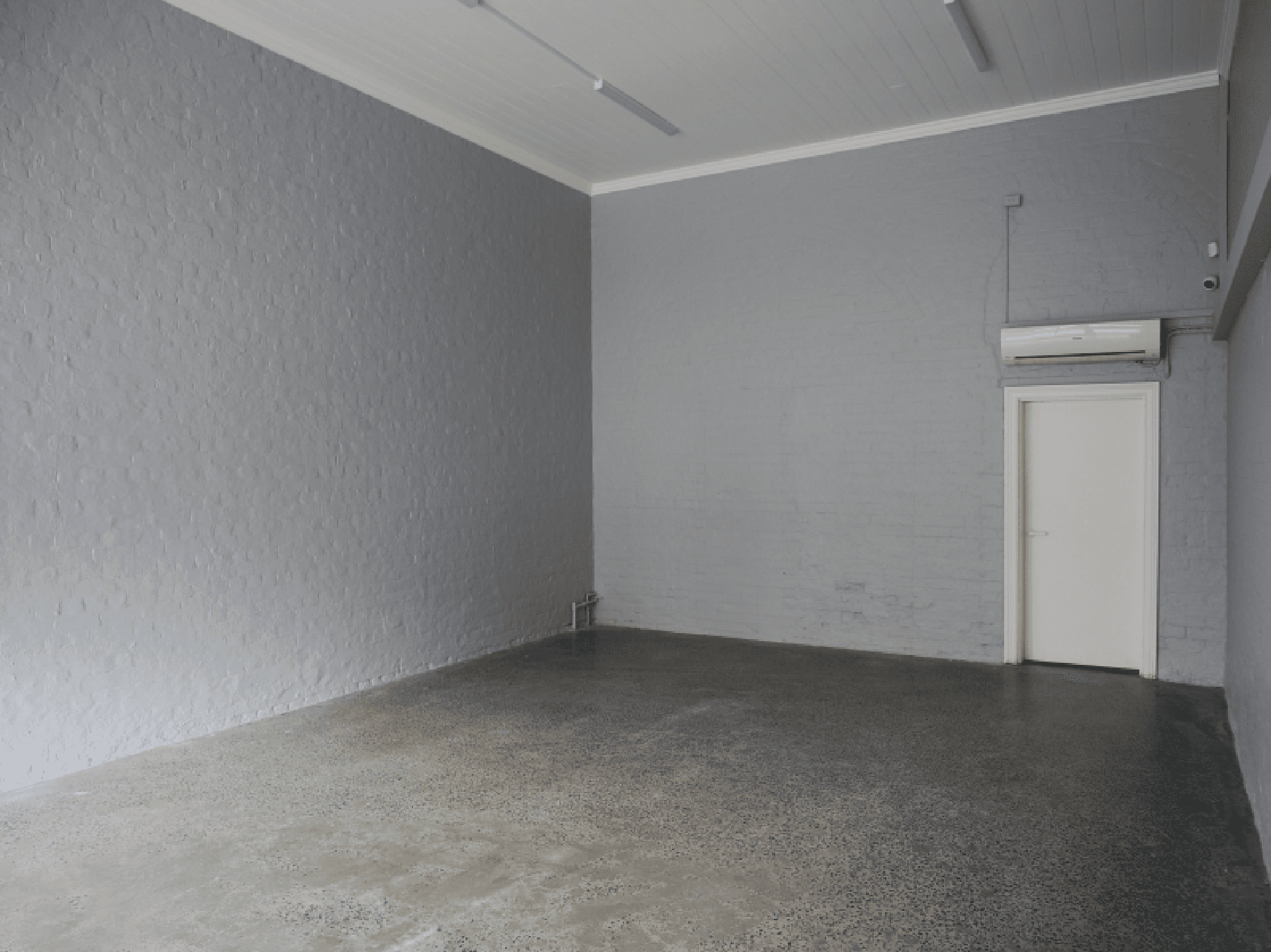 Downstairs studio space