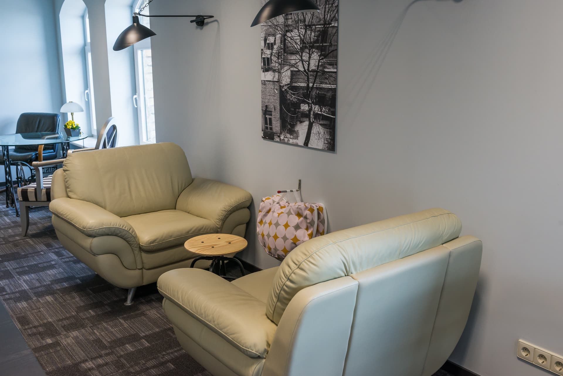 Open space lounge chairs