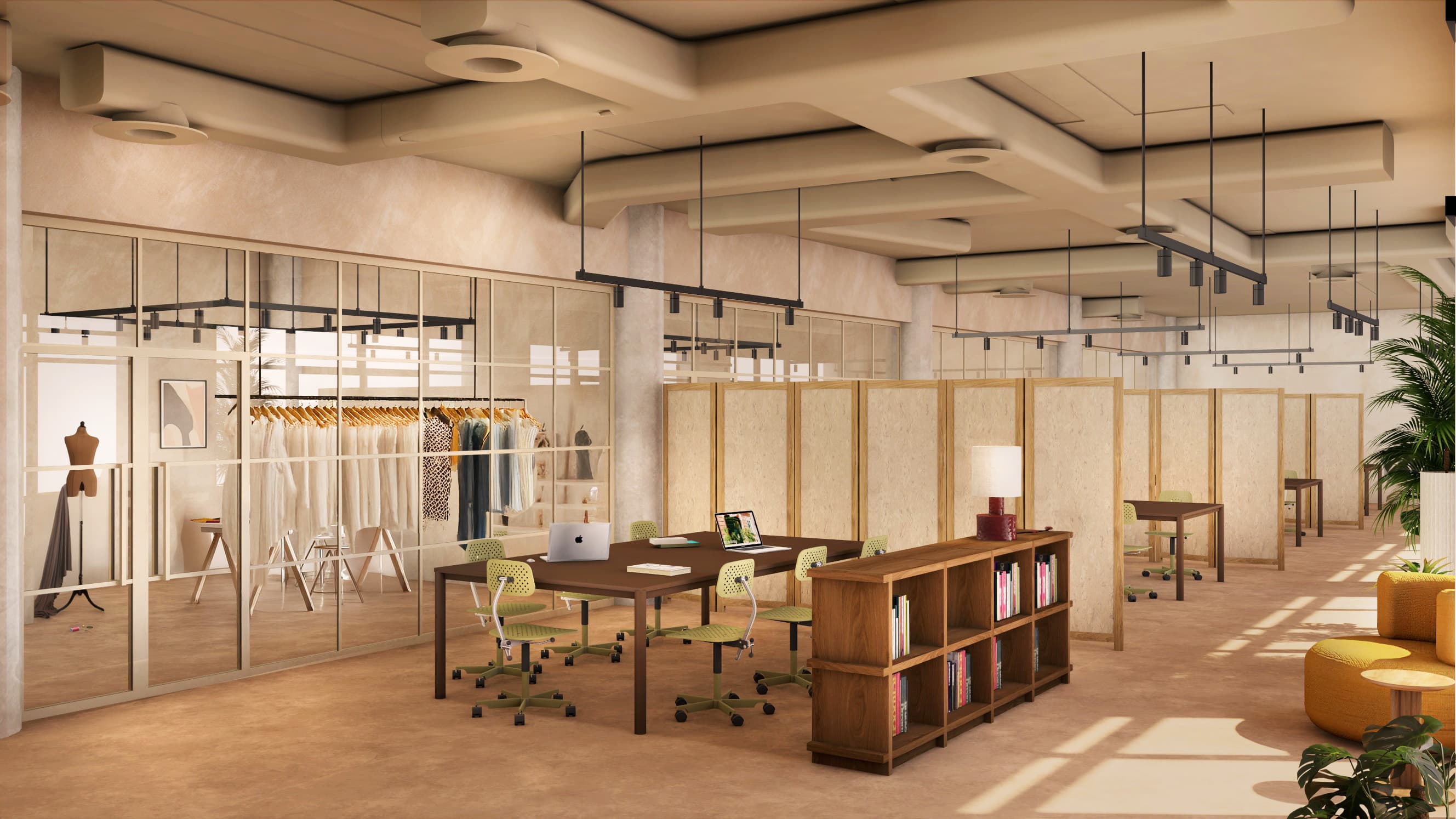 Each workshop has an additional breakout space outside, with a table and chairs provided. Each workshop has an additional breakout space outside, with a table and chairs provided.