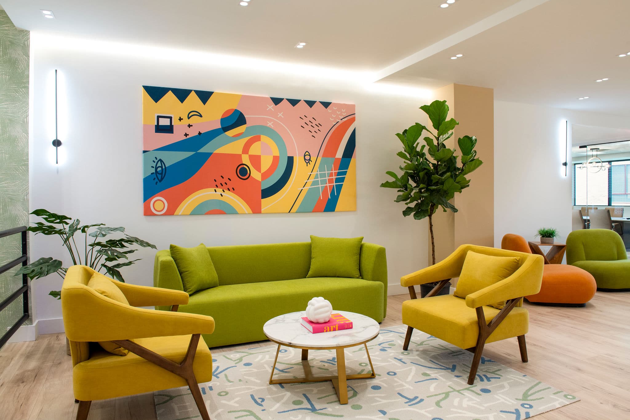 Multiple inspiring lounge spaces Multiple inspiring lounge spaces