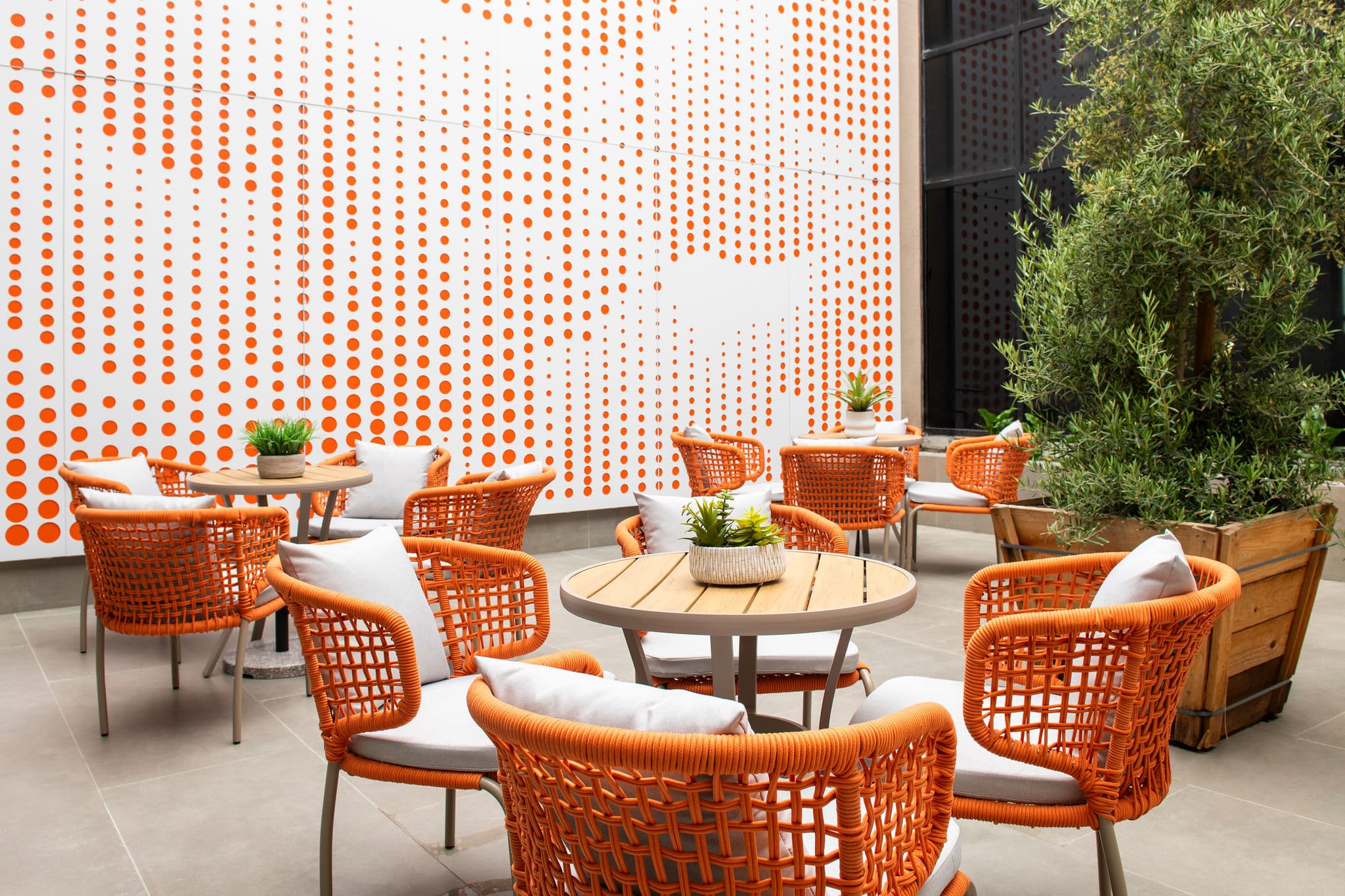 Terrace in the Lobby. This is where your 9am meeting becomes your favorite part of the day. Terrace in the Lobby. This is where your 9am meeting becomes your favorite part of the day.