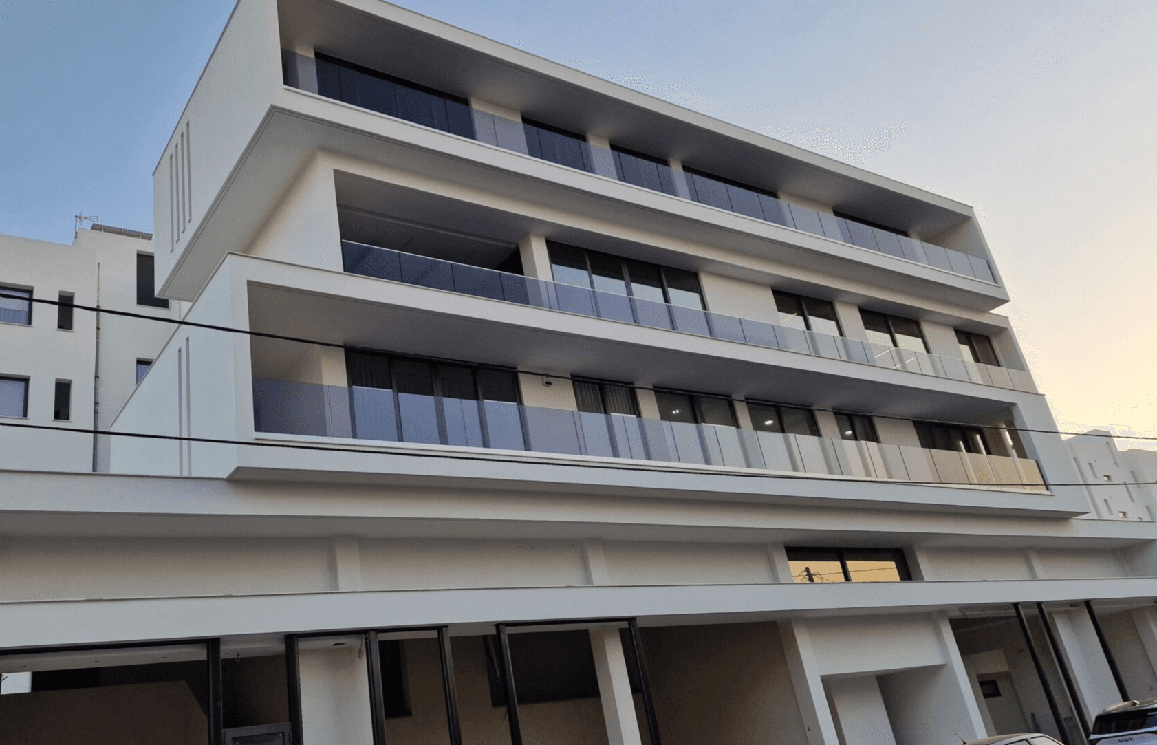 A modern office building is hosting us in the 3rd floor A modern office building is hosting us in the 3rd floor