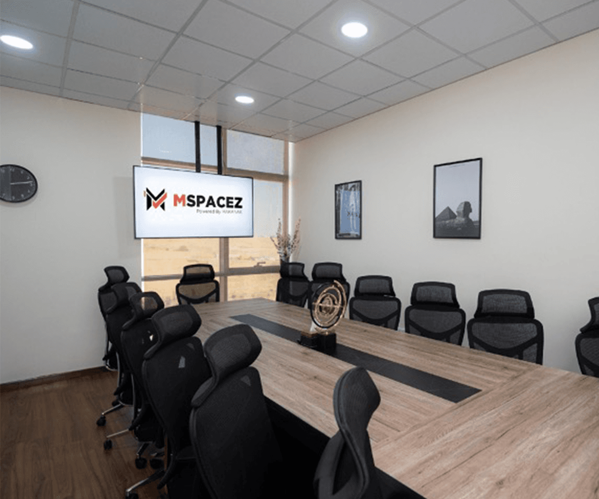 A fully equipped meeting room with smart technology, comfortable seating, and a refined atmosphere that supports confident de A fully equipped meeting room with smart technology, comfortable seating, and a refined atmosphere that supports confident de