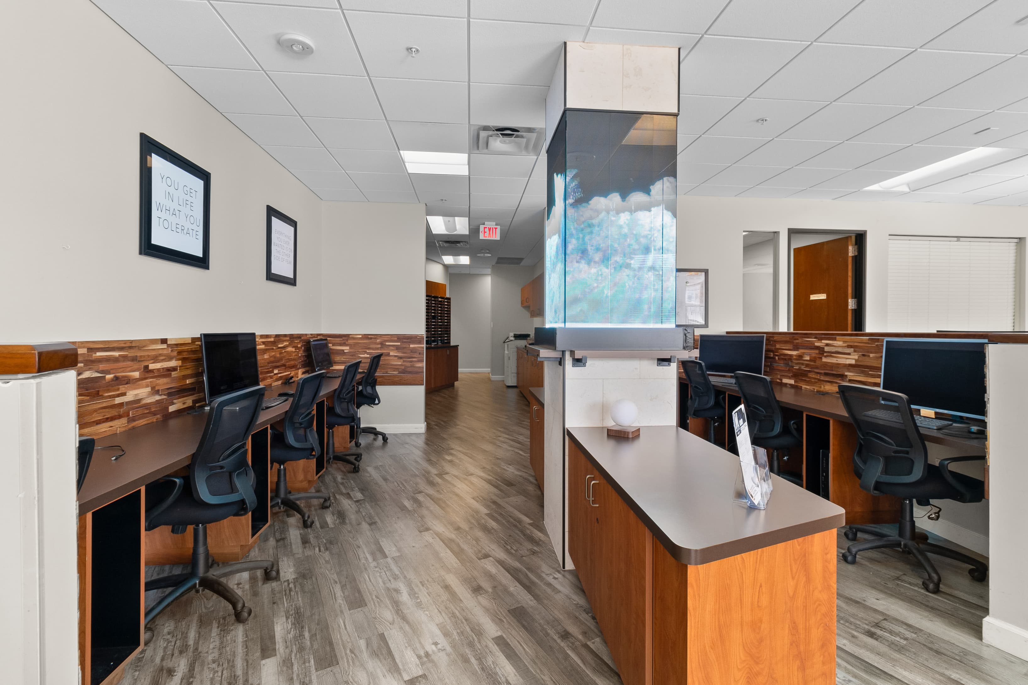 Main Computer Area and Mail Area Main Computer Area and Mail Area