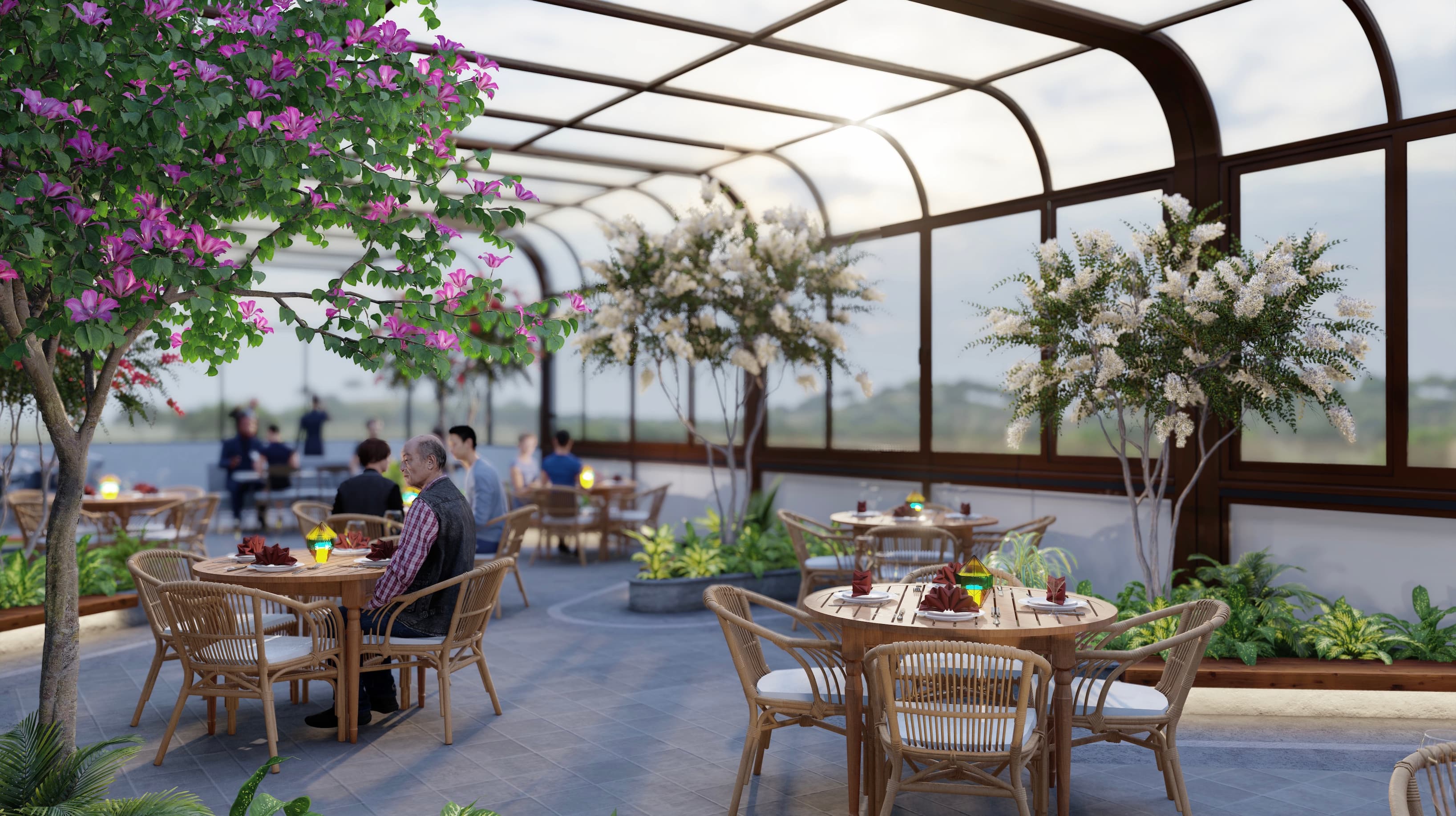 Roof top restaurant Roof top restaurant